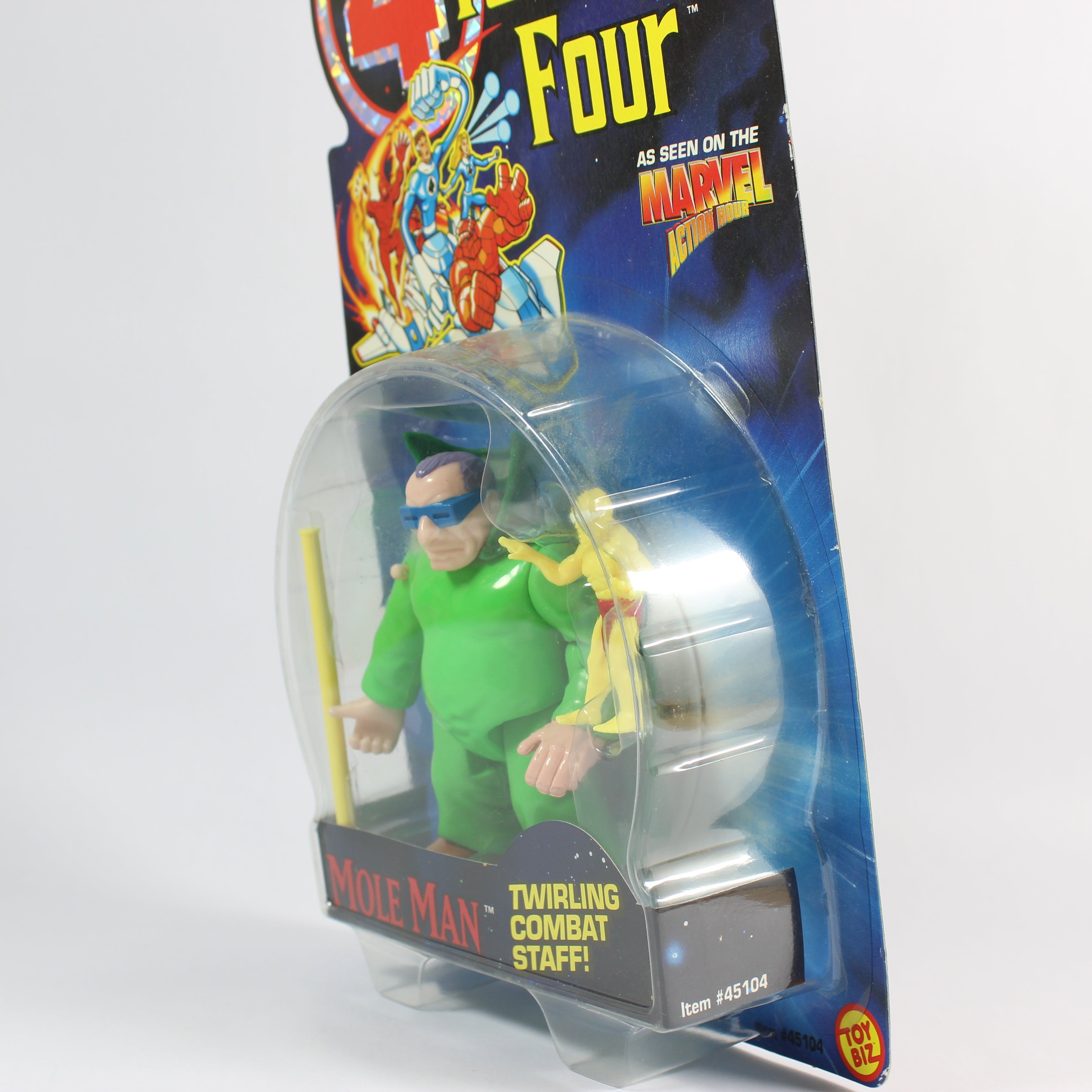 Fantastic Four: Mole Man with Twirling Combat Staff, Marvel Comics, Toybiz, 1994 - Image 2