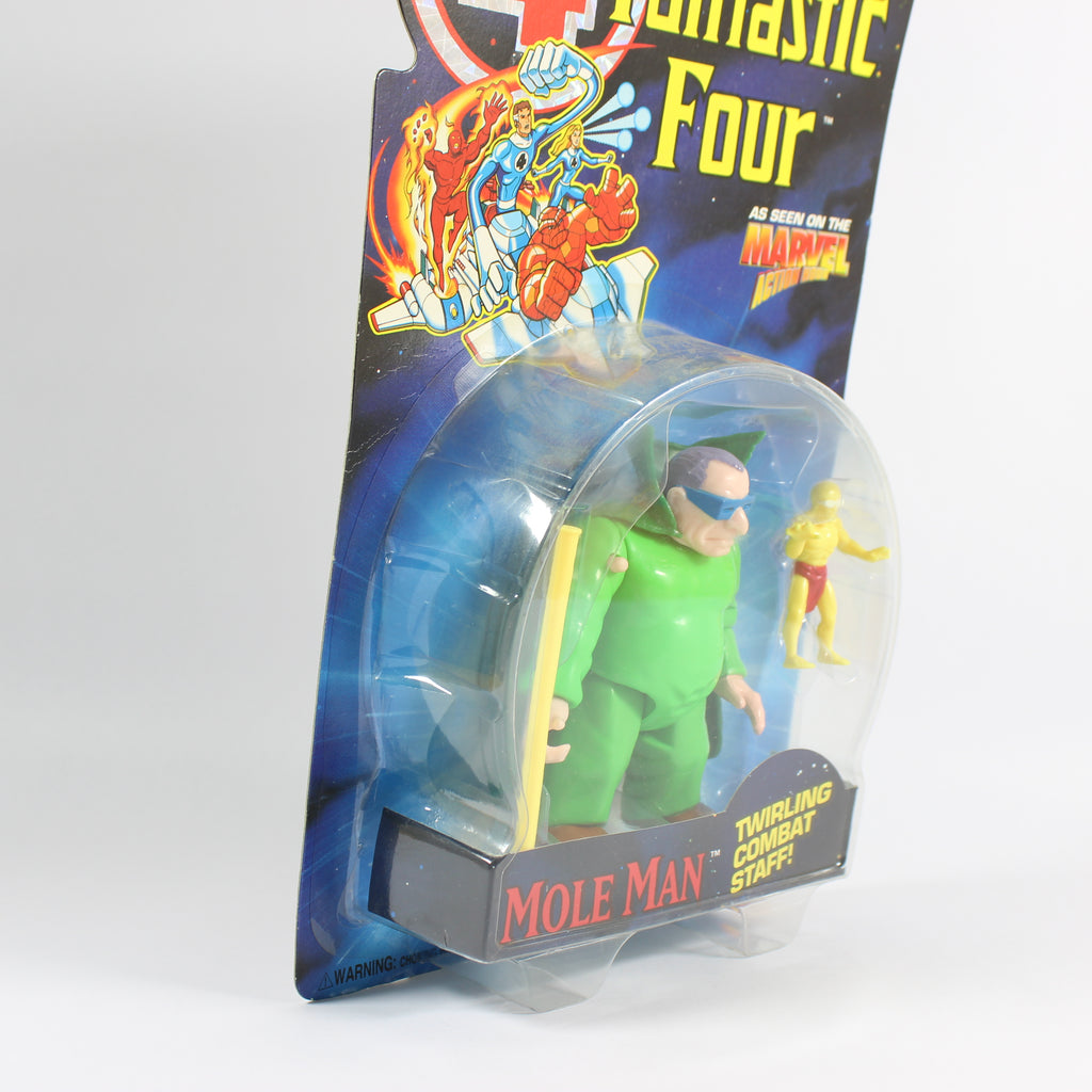 Fantastic Four: Mole Man with Twirling Combat Staff, Marvel Comics, Toybiz, 1994 - Image 3