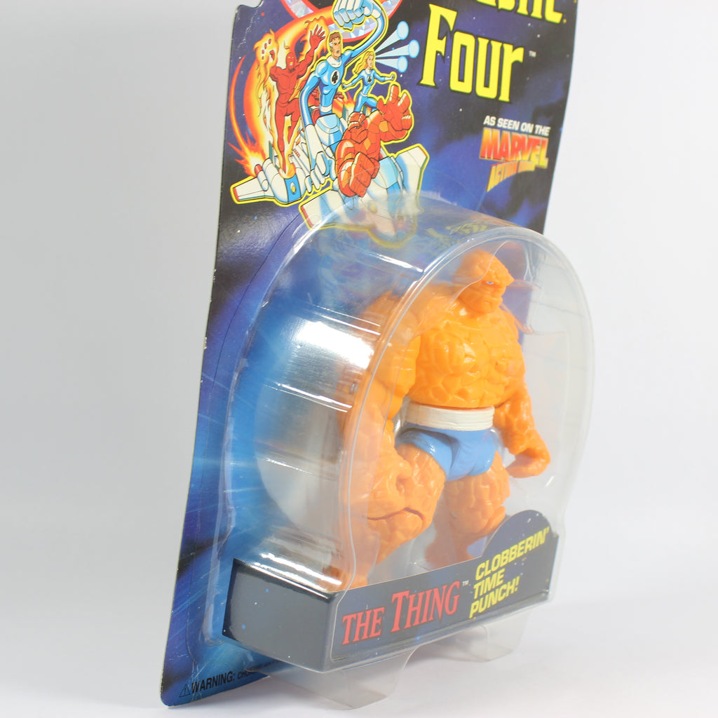Fantastic Four: The Thing with Clobberin Time Punch, Marvel Comics, Toybiz, 1994 - Image 3