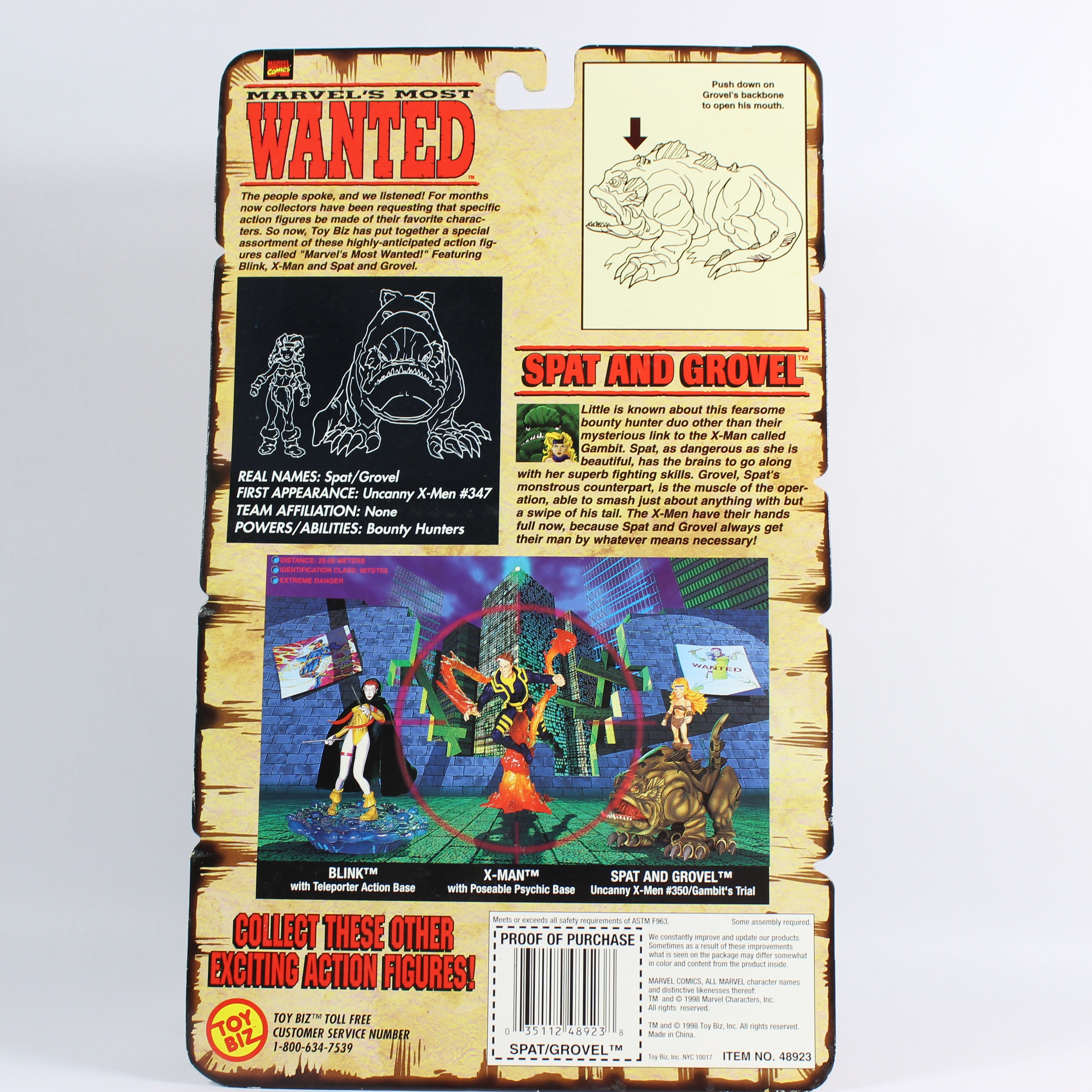 Marvel's Most Wanted: Spat and Grovel, Marvel Comics, Toybiz, 1998 - Image 5