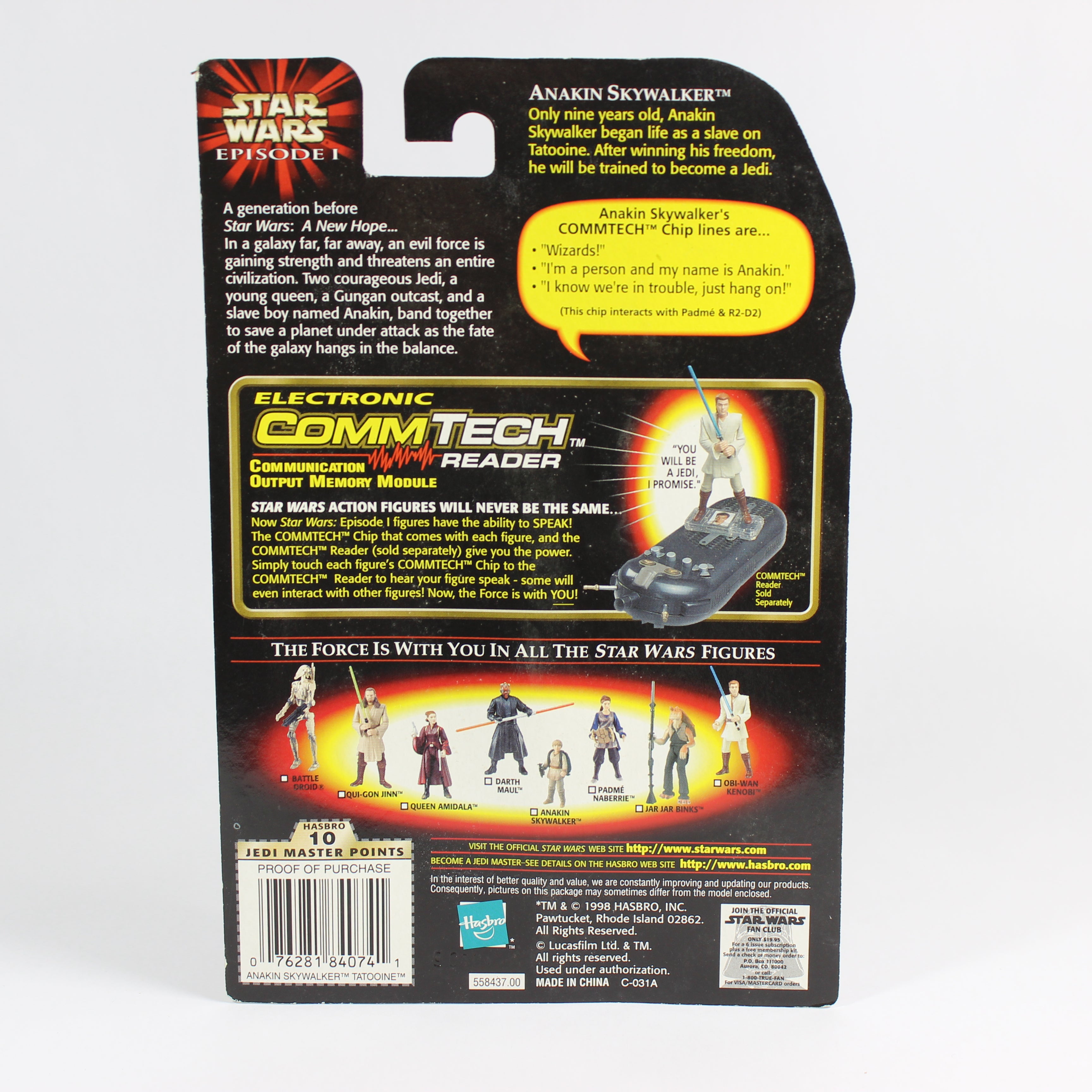 Star Wars: Episode 1; Collection 1 with CommTech Chip - Anakin Skywalker, Hasbro, 1998 - Image 4