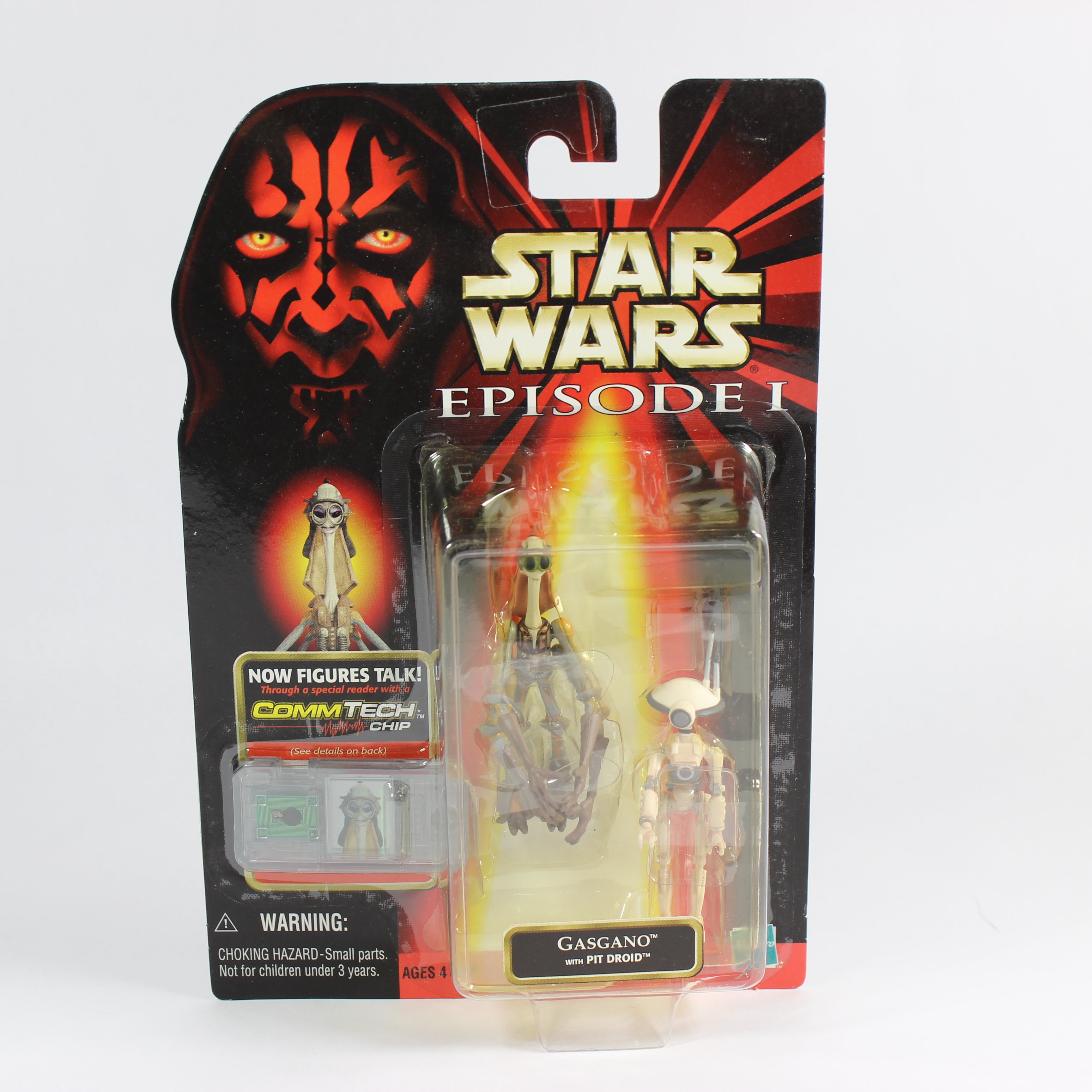 Star Wars: Episode 1; Collection 3 with CommTech Chip - Gasgano with Pit Droid, Hasbro, 1998