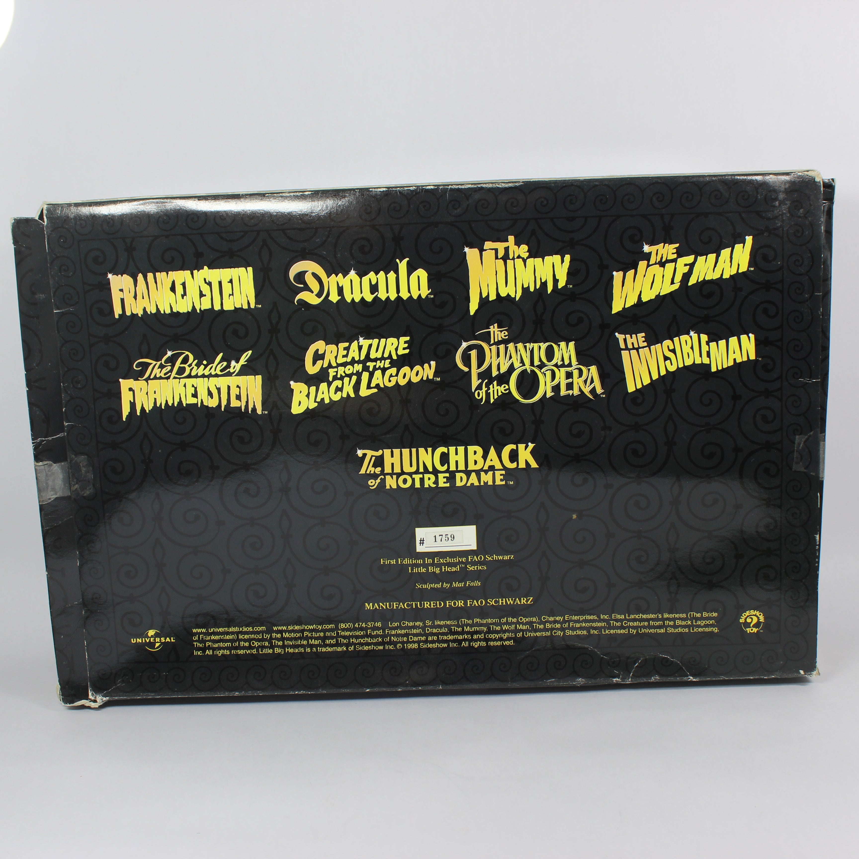 Univeral Studios Monsters - Little Big Heads (First Edition), Classic Movie Monsters, FAO Schwarz, 1998 - Image 4