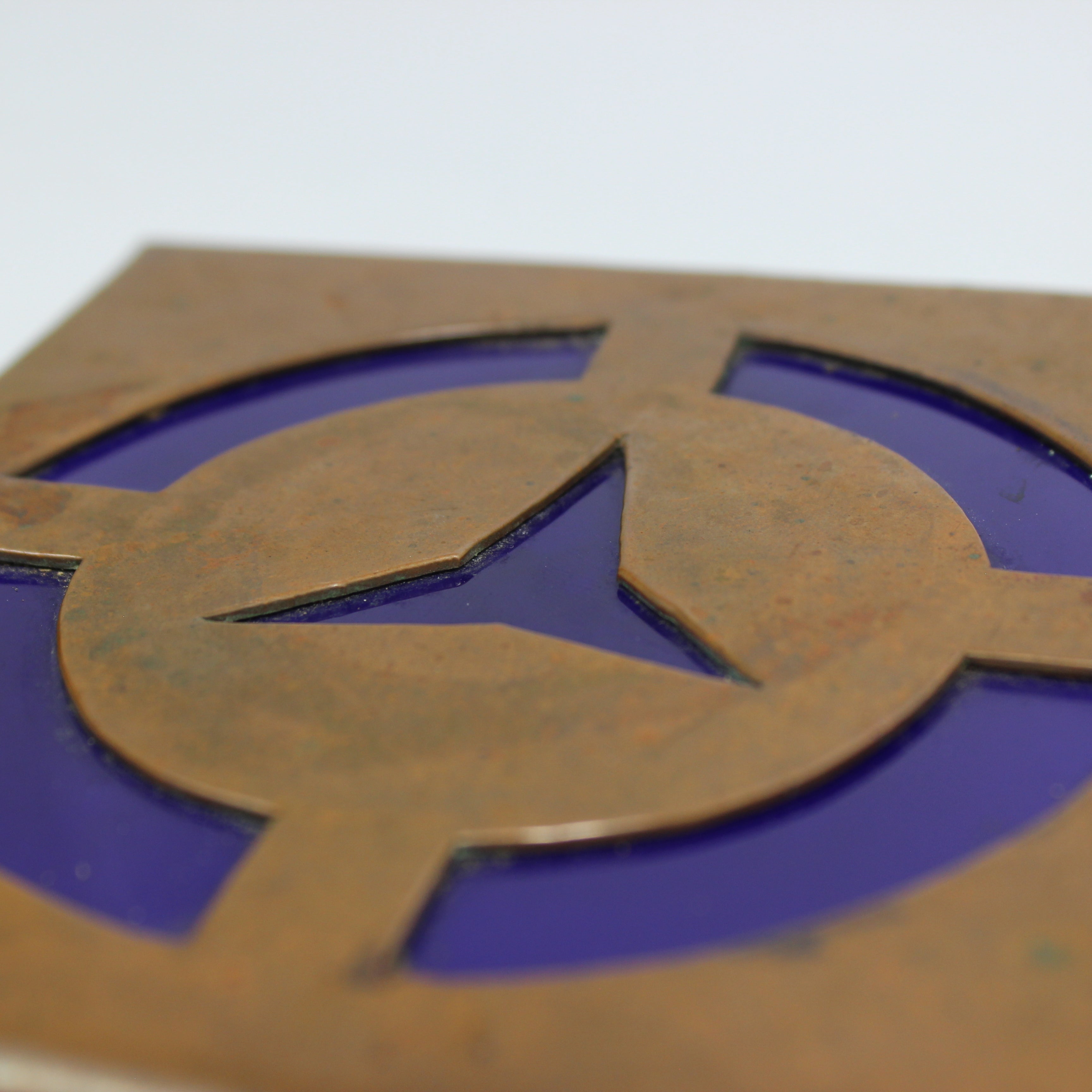 AET Copper Trivet with Blue Tile - Image 3