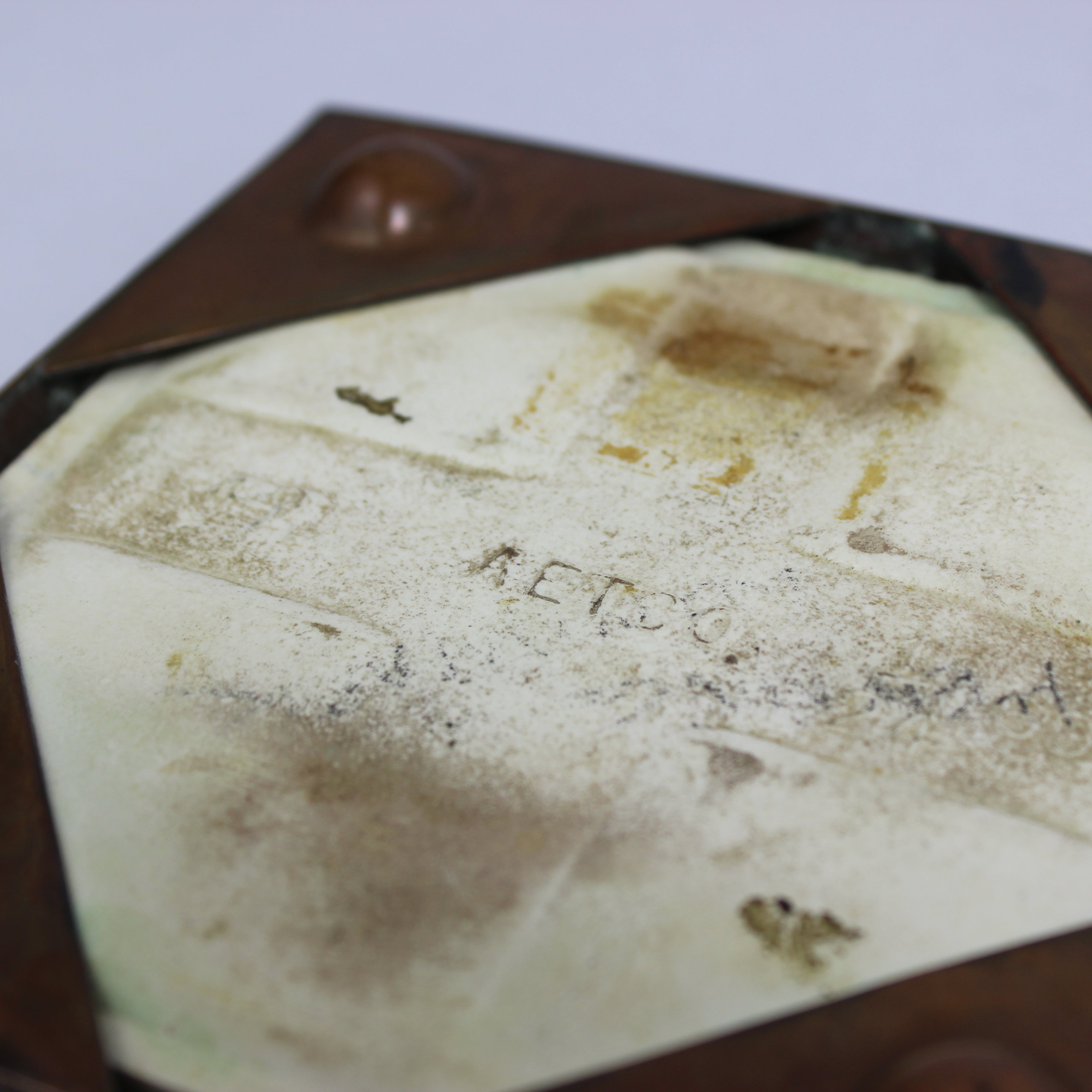 AET Copper Trivet with Blue Tile - Image 4