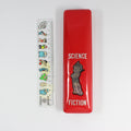 Pencil Case with Holographic Picture and Ruler - Red