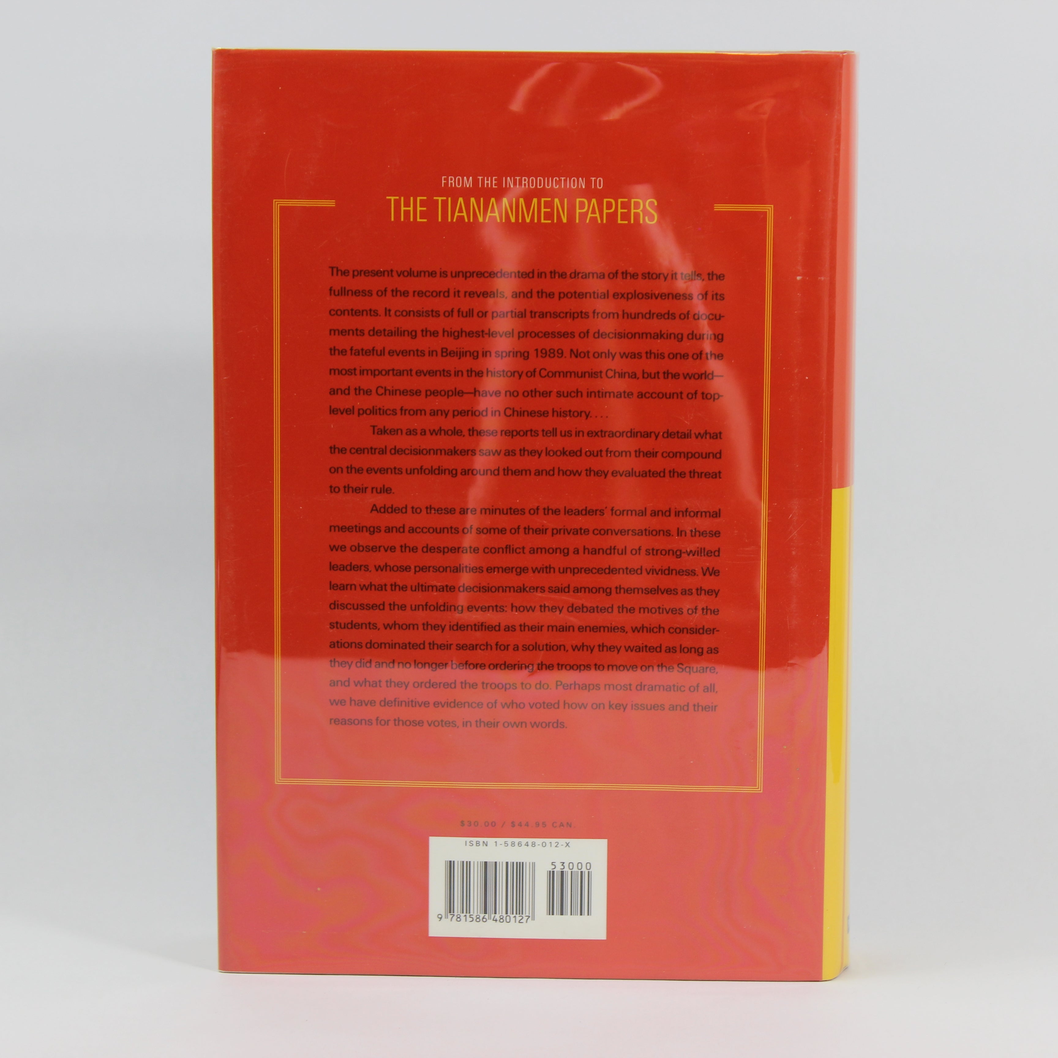 The Tiananmen Papers - Liang Zhang, Andrew J. Nathan, Perry Link, Orville Schell (First Edition, Hardcover, 2001) - Image 2