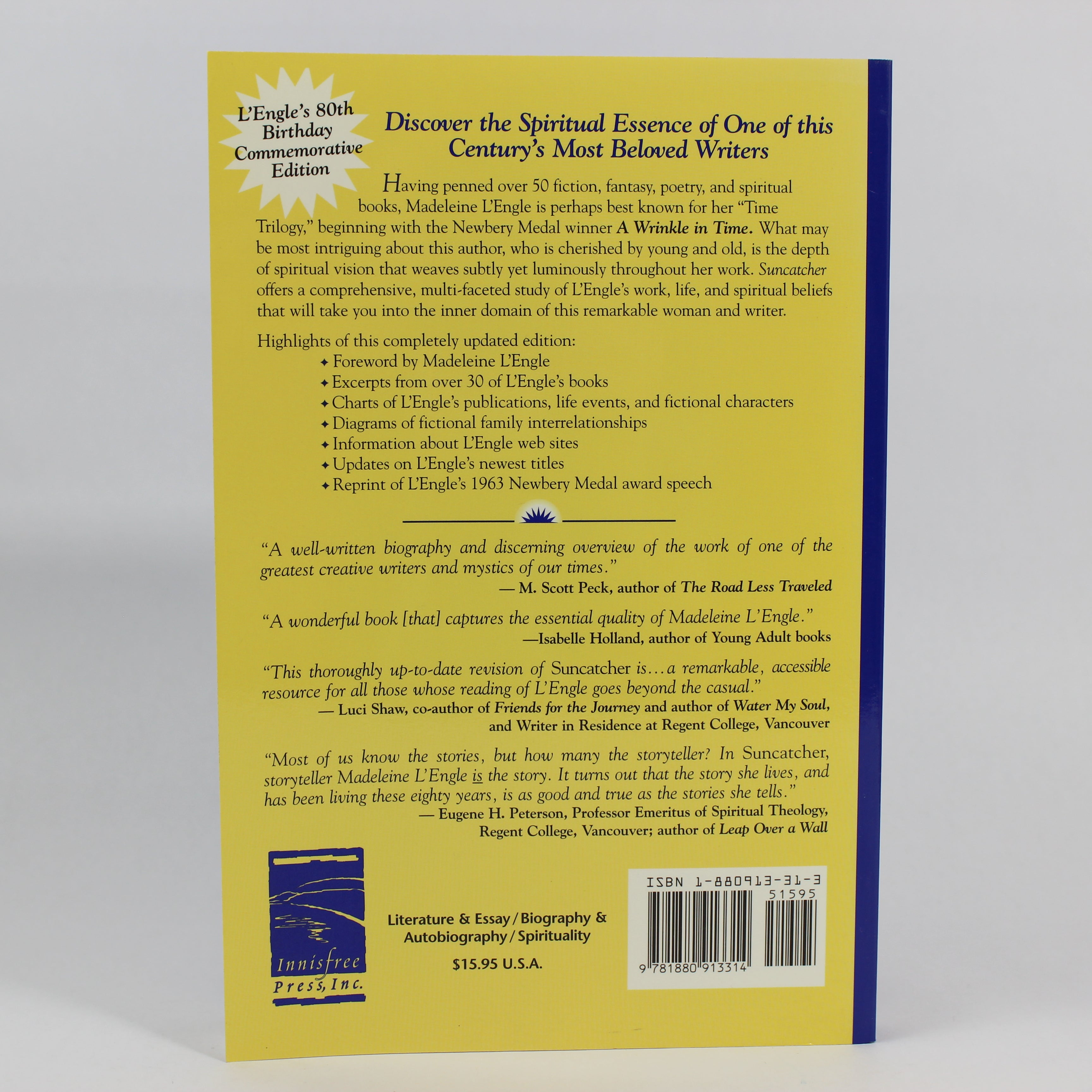 Suncatcher: A Study of Madeleine L'Engle and Her Writing - Carole F. Chase (Paperback, 2000) - Image 2
