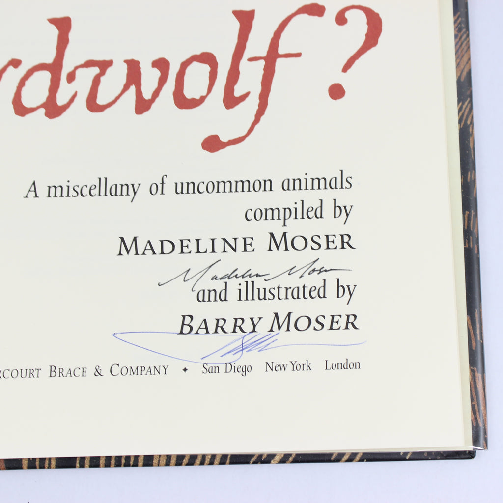Ever Heard of an Aardwolf?: A Miscellany of Uncommon Animals - Madeline Moser (First Edition, Hardcover, 1996) - Image 2