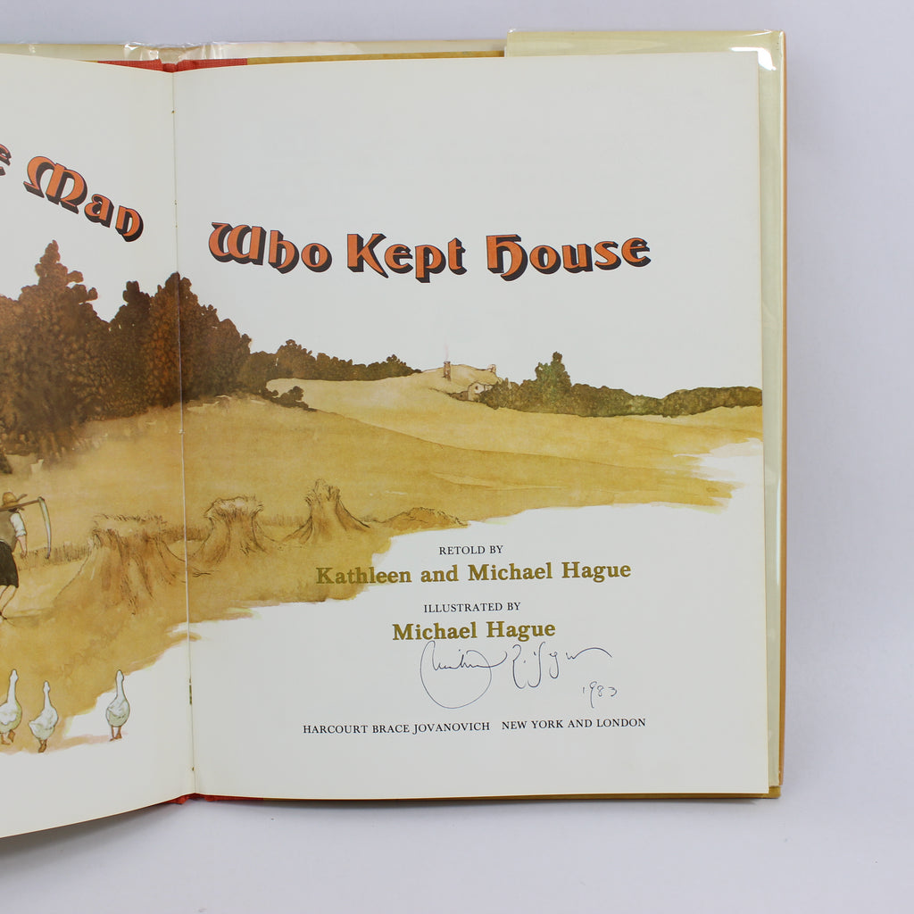The Man Who Kept House - Kathleen and Michael Hague (First Edition, Hardcover, 1982) - Image 2