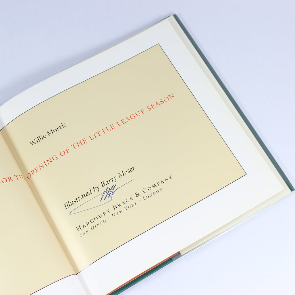 A Prayer for the Opening of the Little League Season - Willie Morris (First Edition, Hardcover, 1995) - Image 2