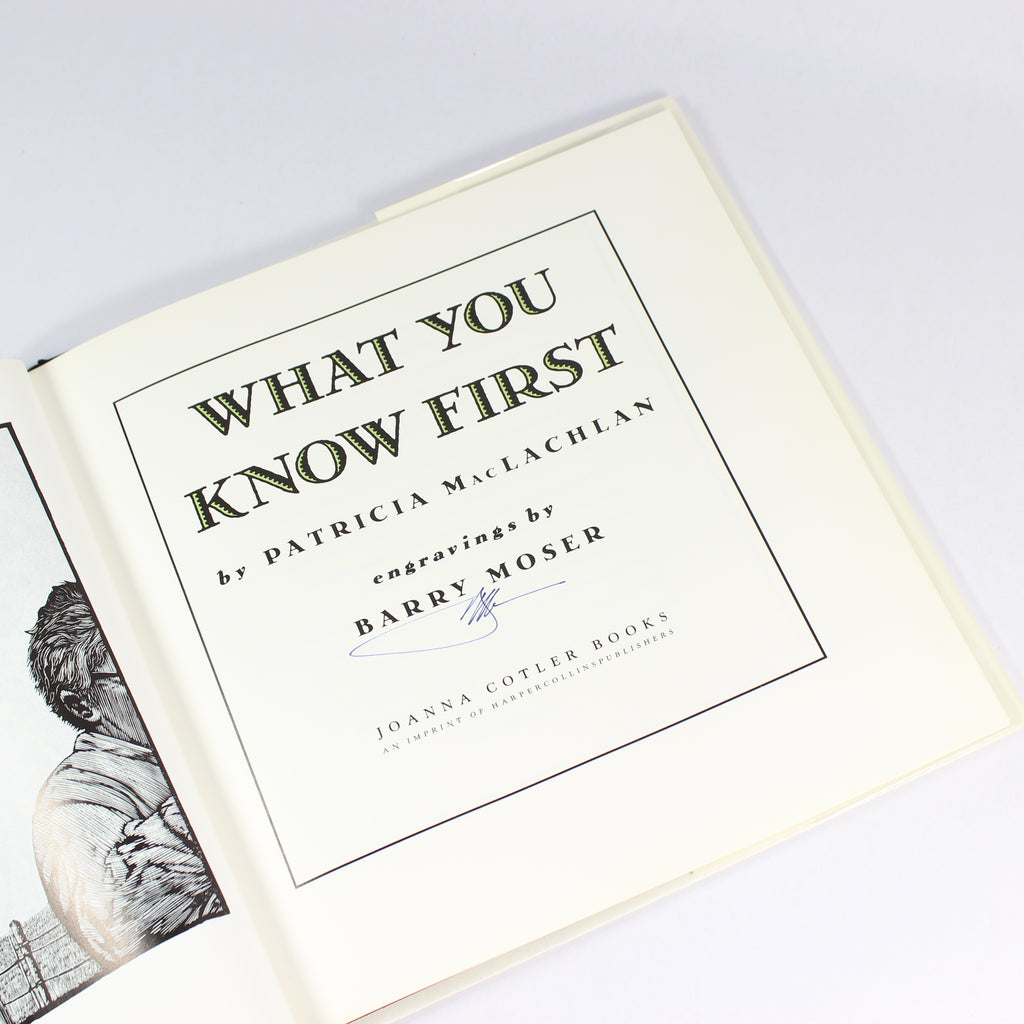 What You Know First - Patricia MacLachlan (First Edition, Hardcover, 1995) - Image 2
