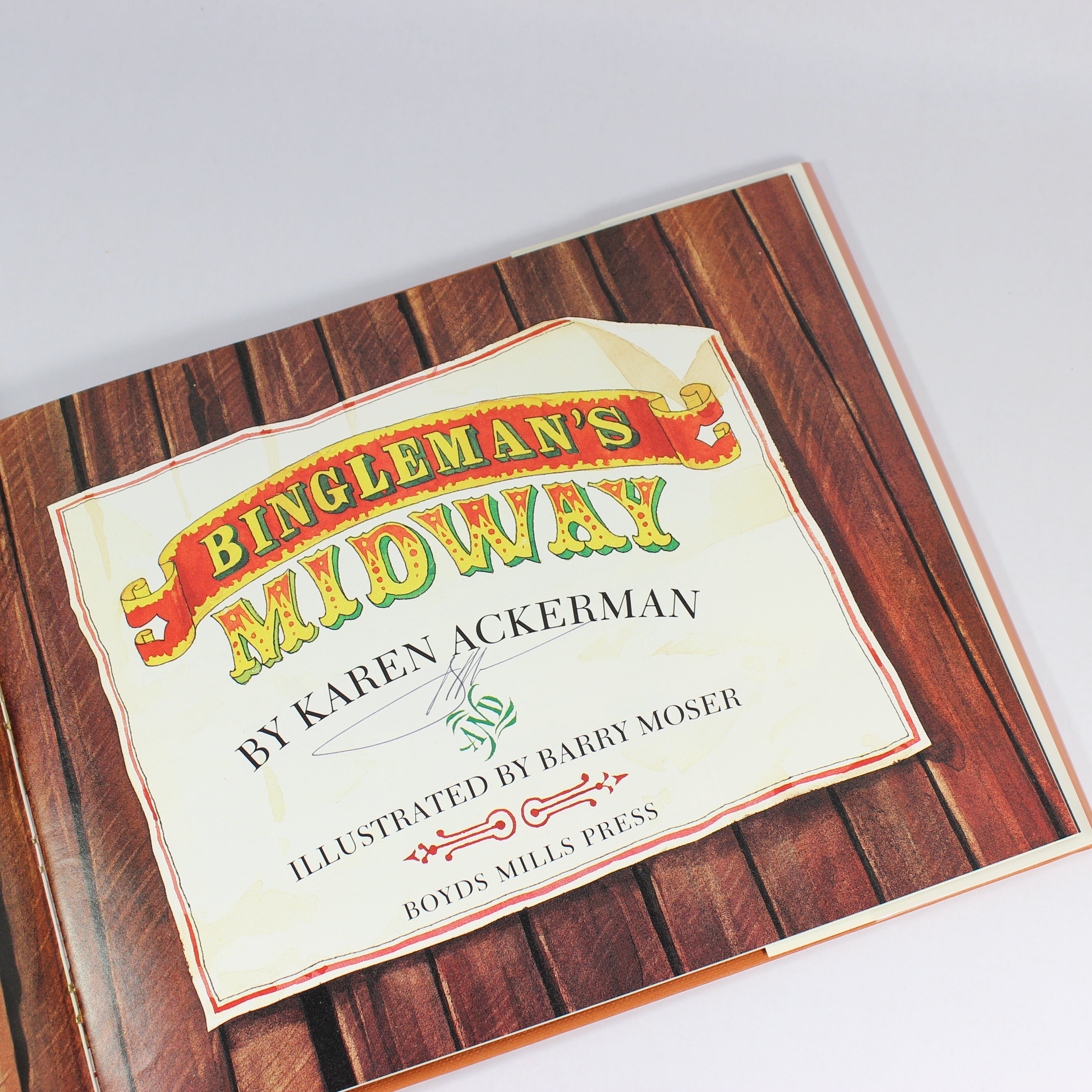 Bingleman's Midway - Karen Ackerman (First Edition, Hardcover, 1995) - Image 2