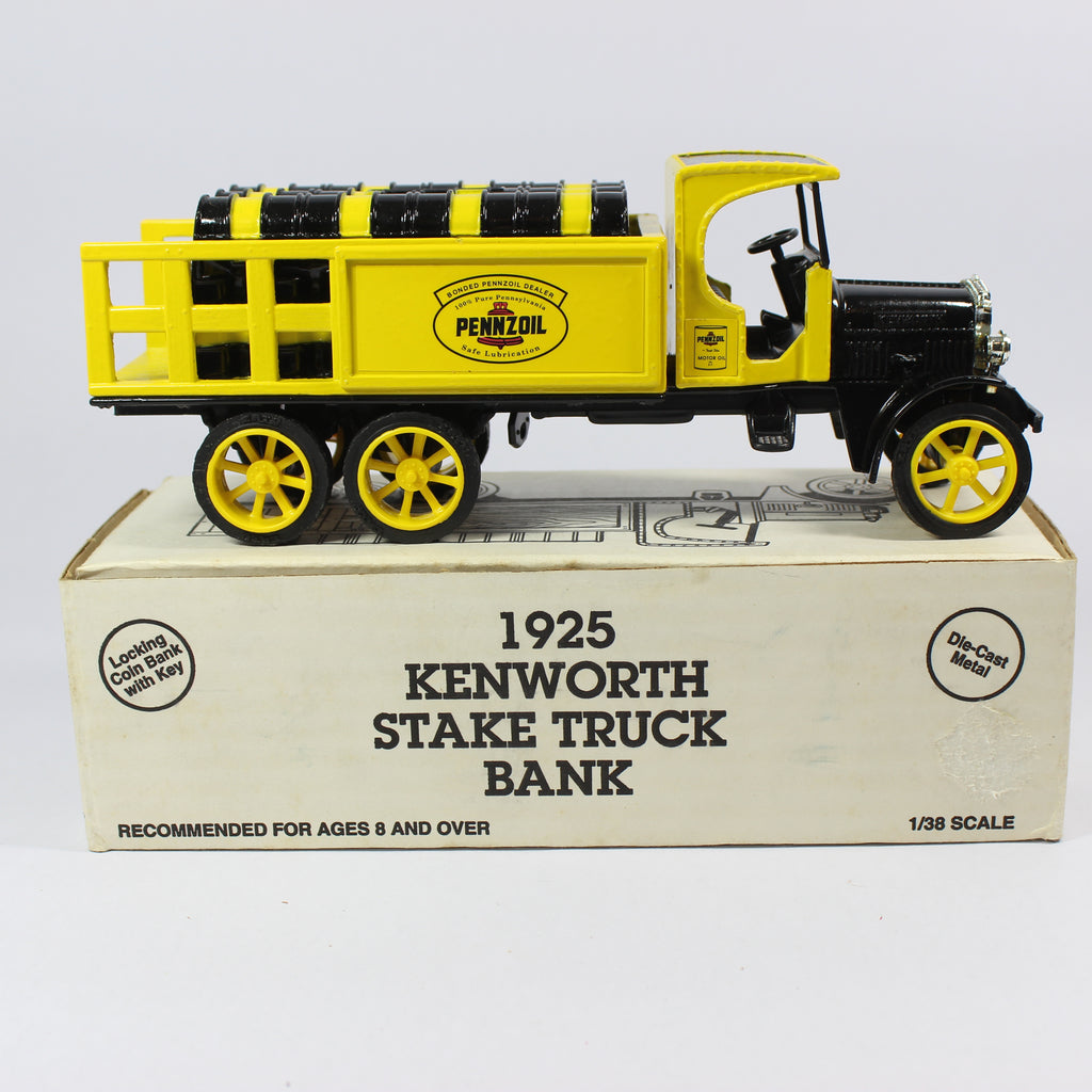 1925 Kenworth Stake Truck Bank - Pennzoil (1993)