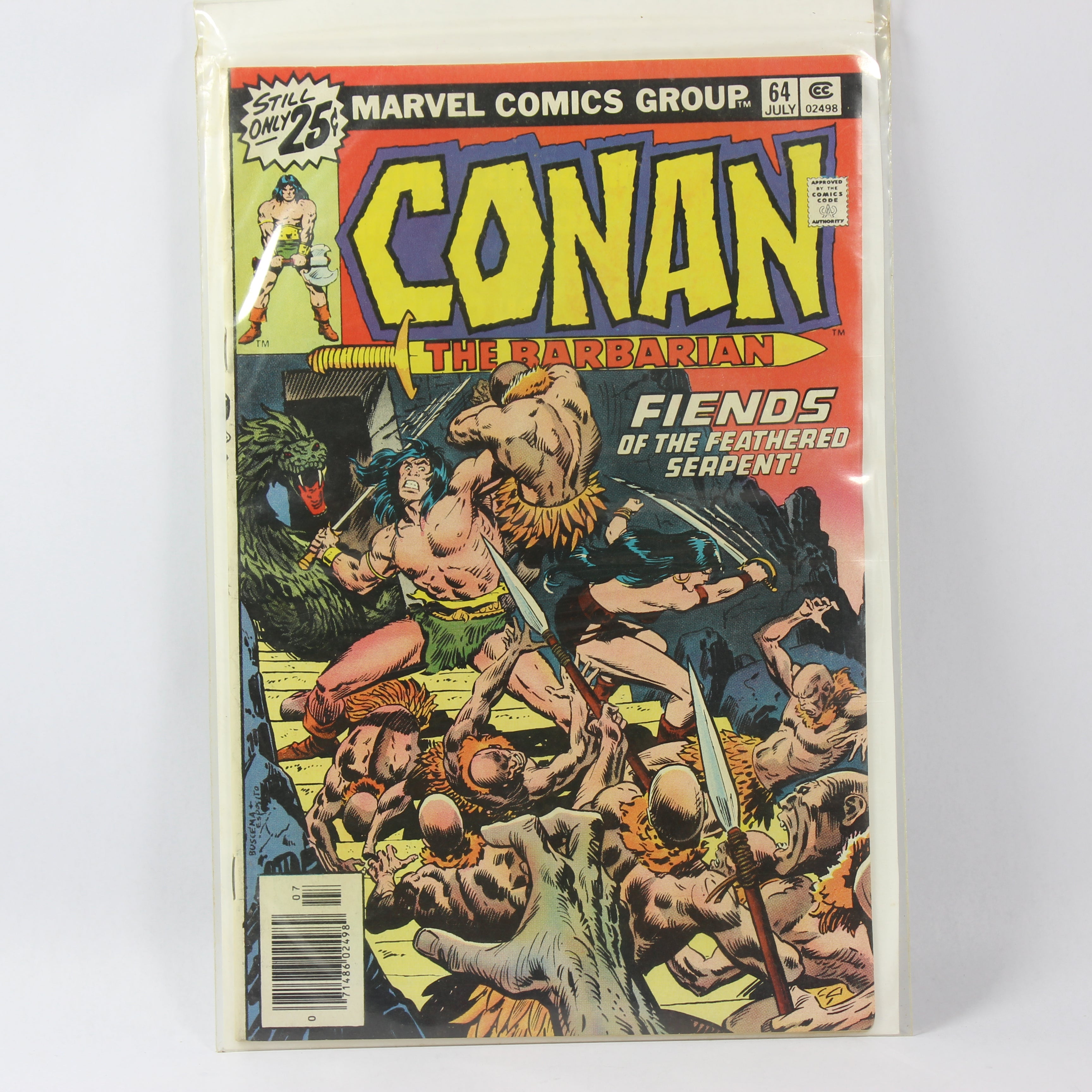 Conan the Barbarian #65, Fiends of the Feathered Serpent (Marvel Comics, 1976)