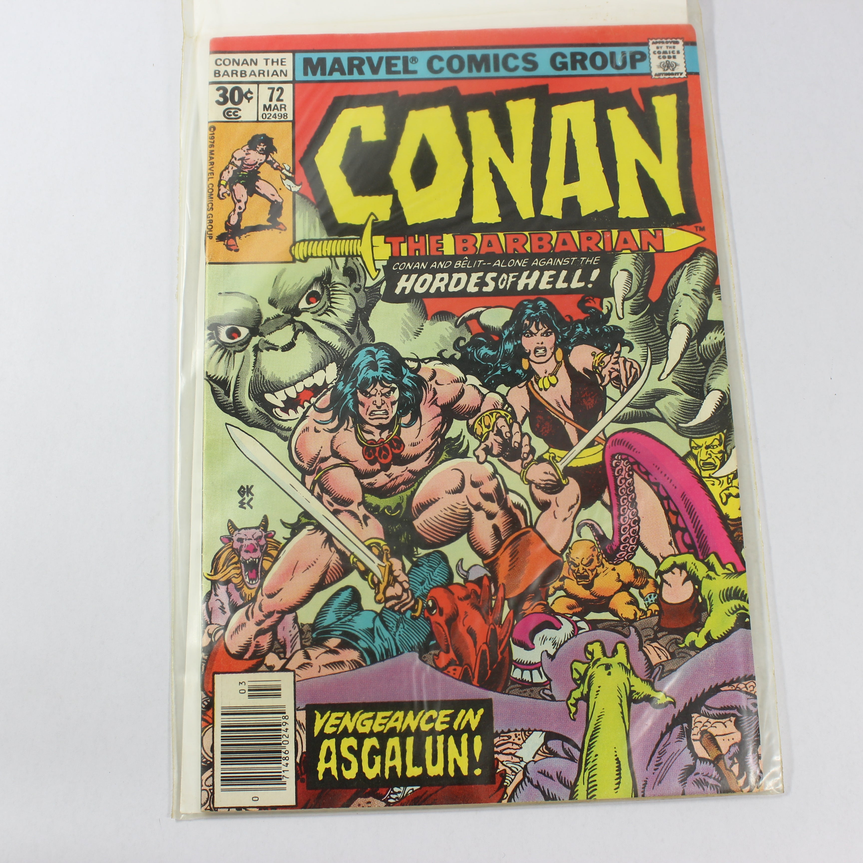 Conan the Barbarian #72, Conan and Belit - Alone Against the Hordes of Hell (Marvel Comics, 1977)