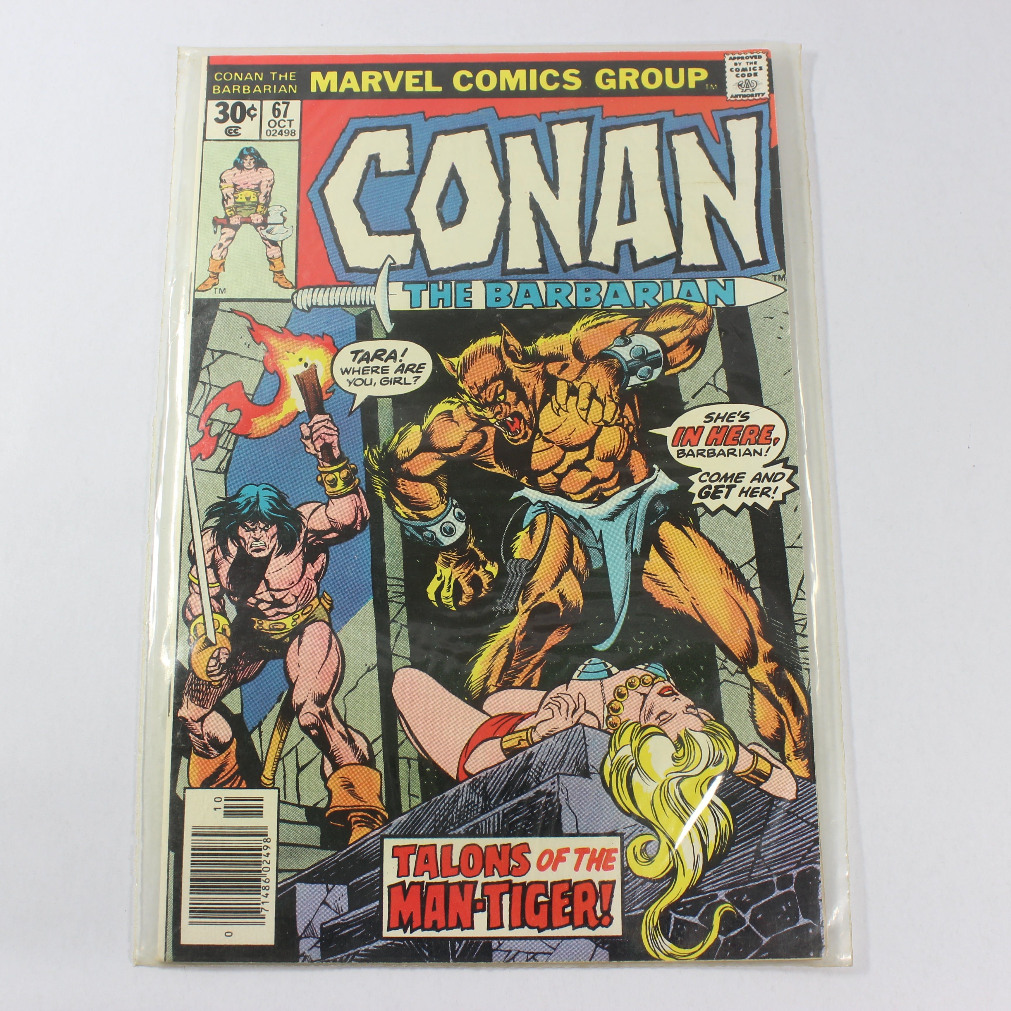 Conan the Barbarian #67, Talons of the Man-Tiger (Marvel Comics, 1976)