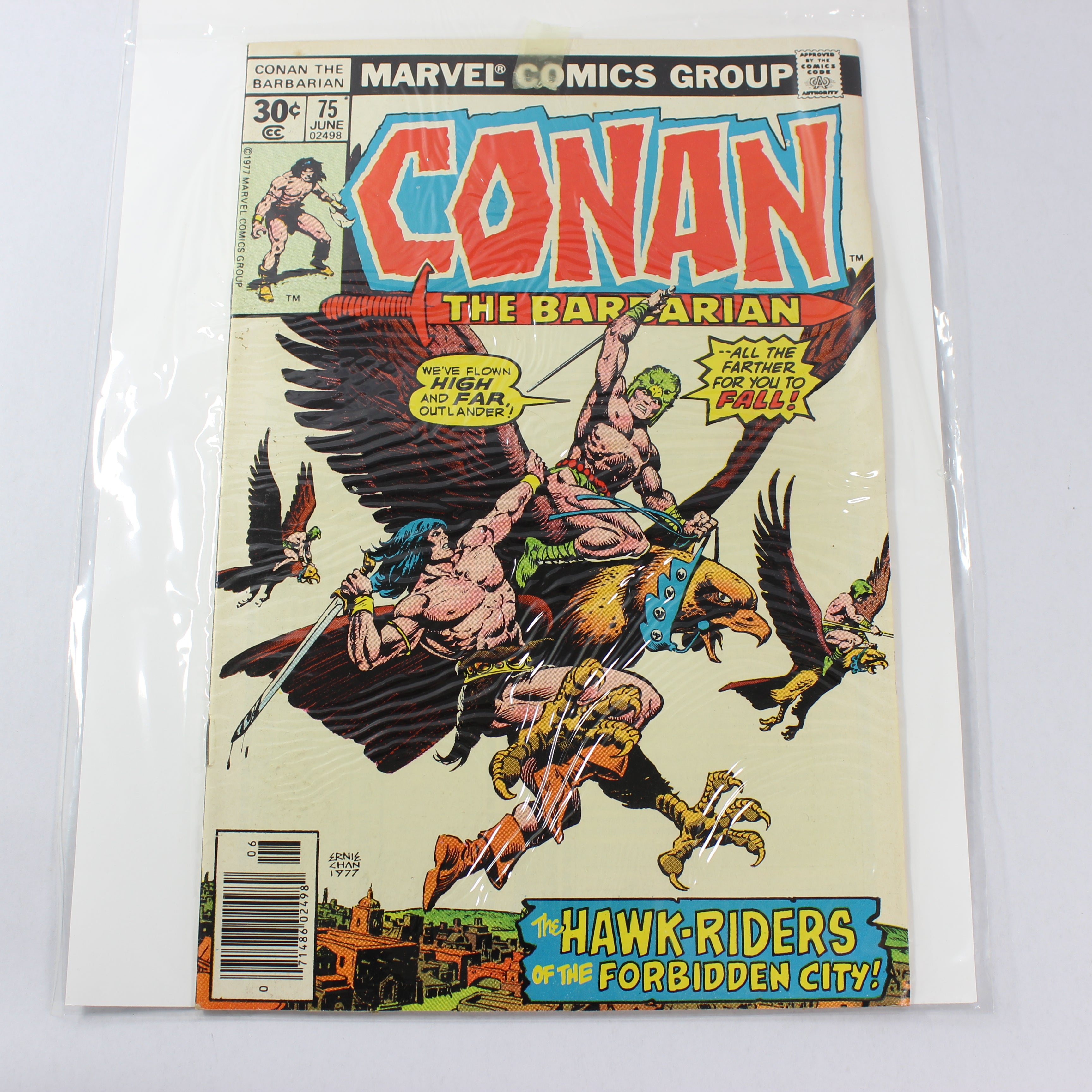 Conan the Barbarian #75, The Hawk-Riders of the Forbidden City (Marvel Comics, 1977)