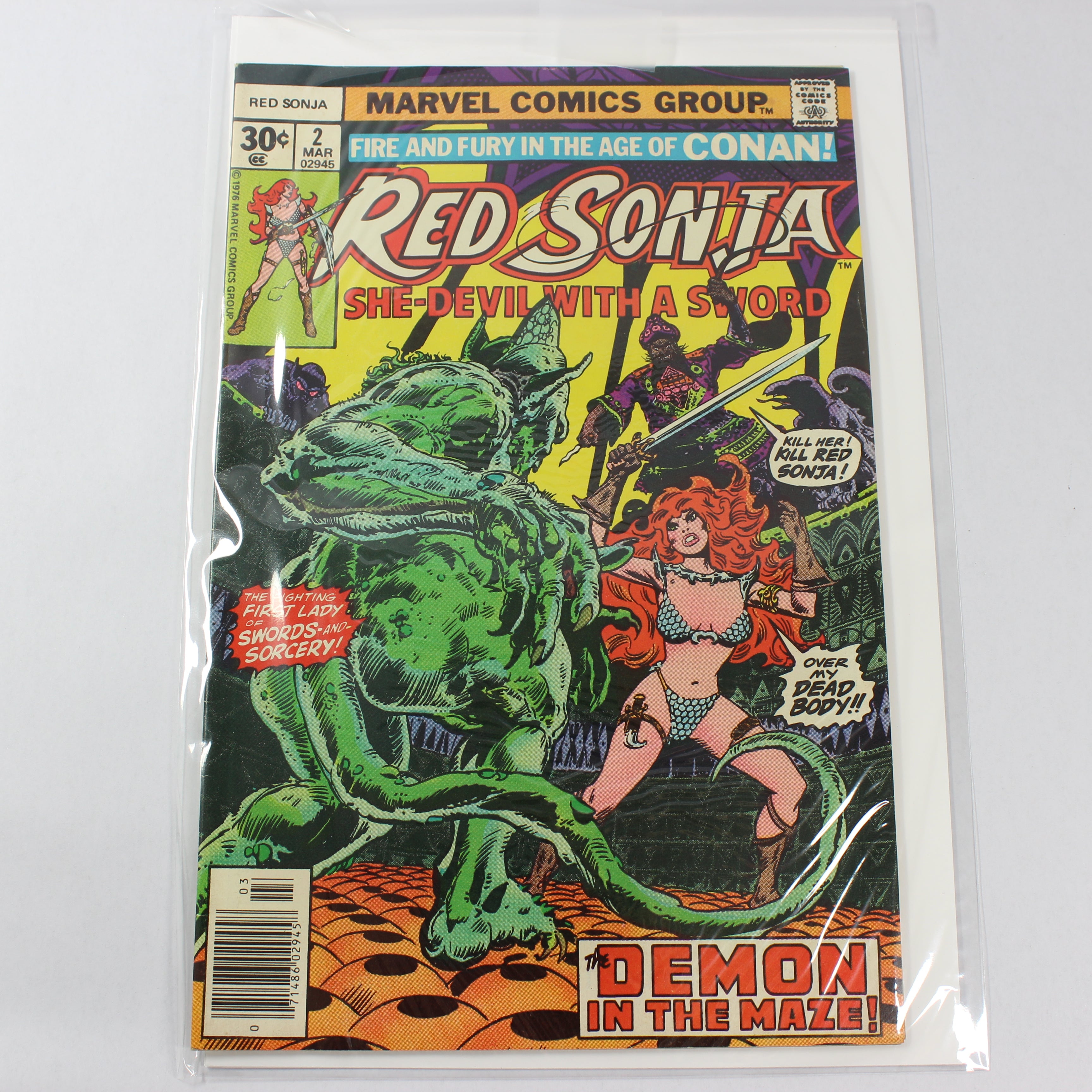 Red Sonja: She-Devil with a Sword V1 #2, Demon in the Maze (Marvel Comics, 1976)