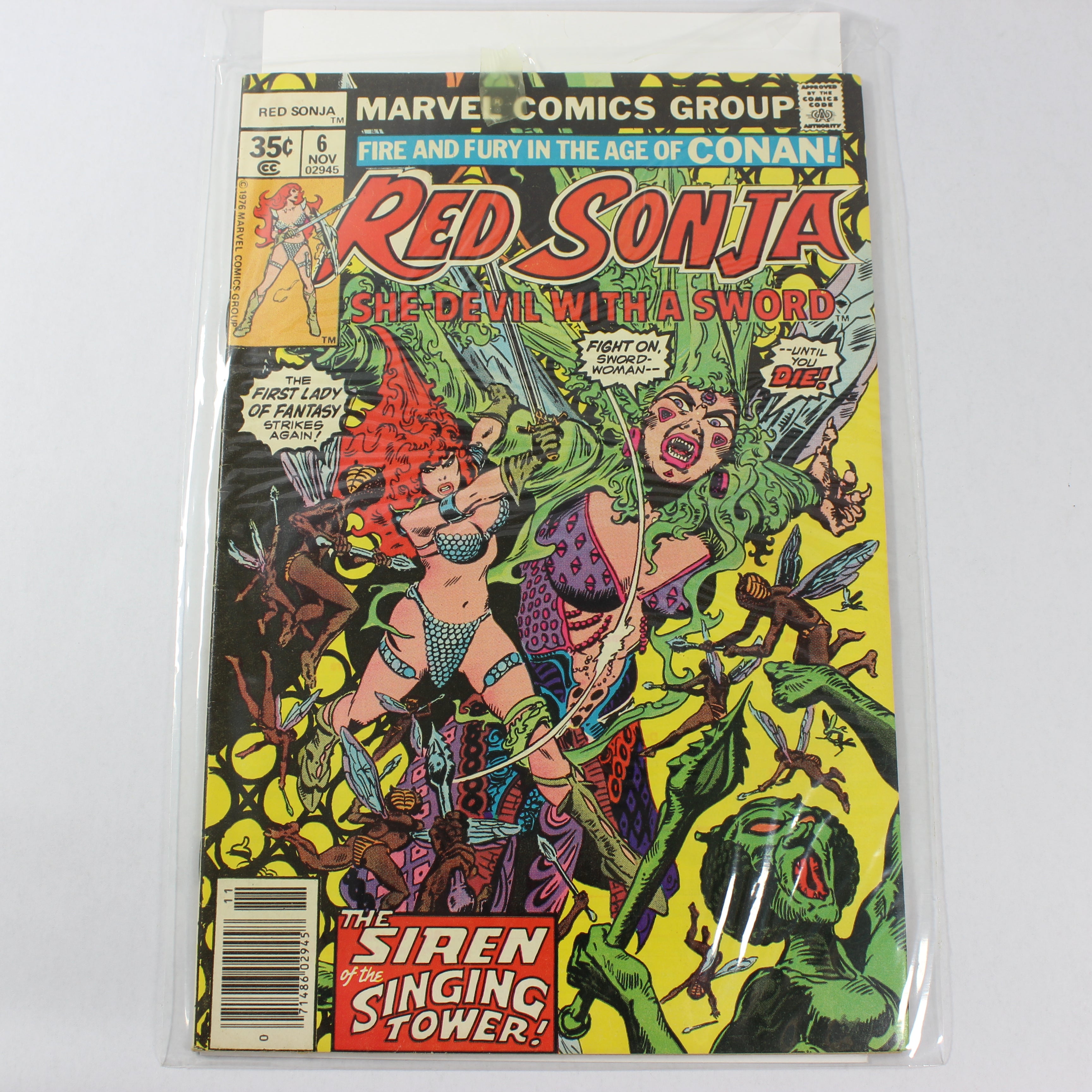 Red Sonja: She-Devil with a Sword V1 #6, The Siren of the Singing Tower (Marvel Comics, 1977)