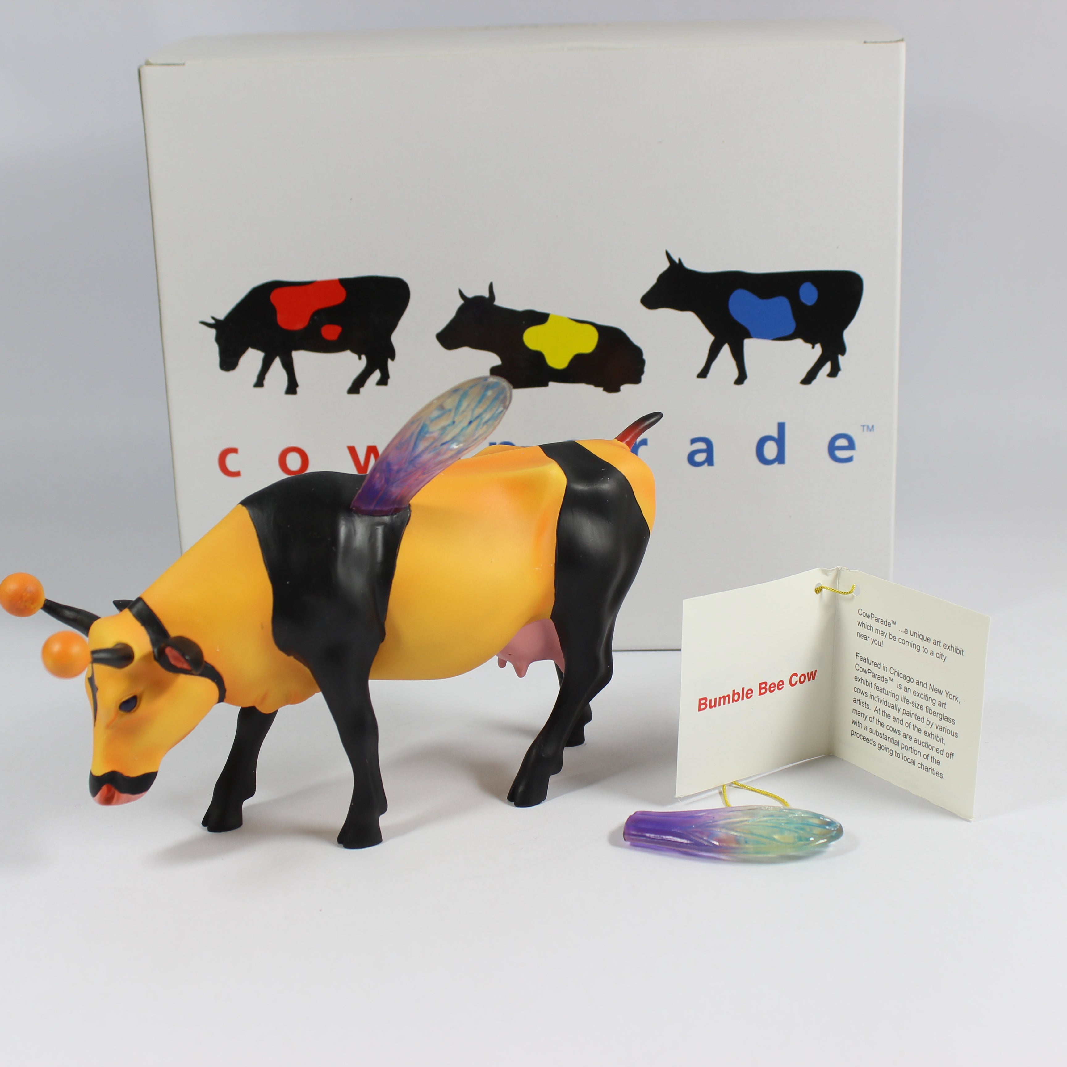 Cow Parade Bumble Bee Cow (2001)
