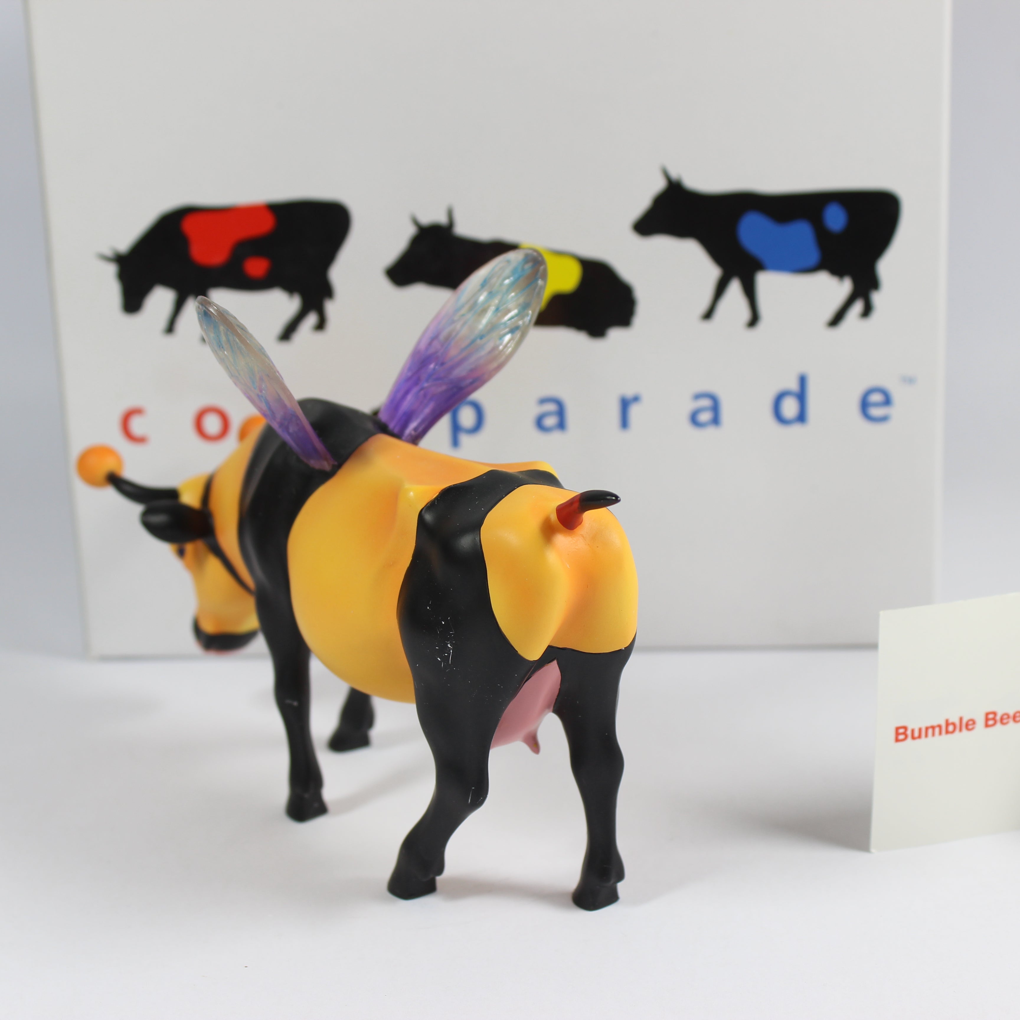 Cow Parade Bumble Bee Cow (2001) - Image 3