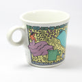 Ring Mug - Dancing Lady Print (White)