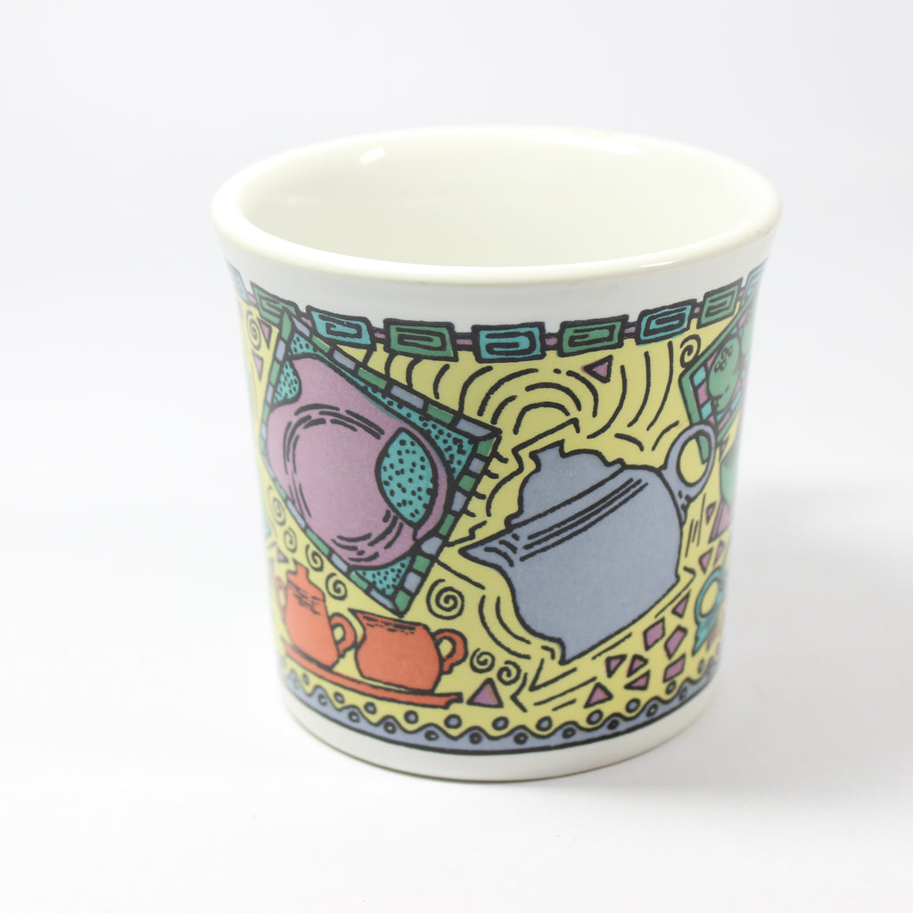 Ring Mug - Dancing Lady Print (White) - Image 2