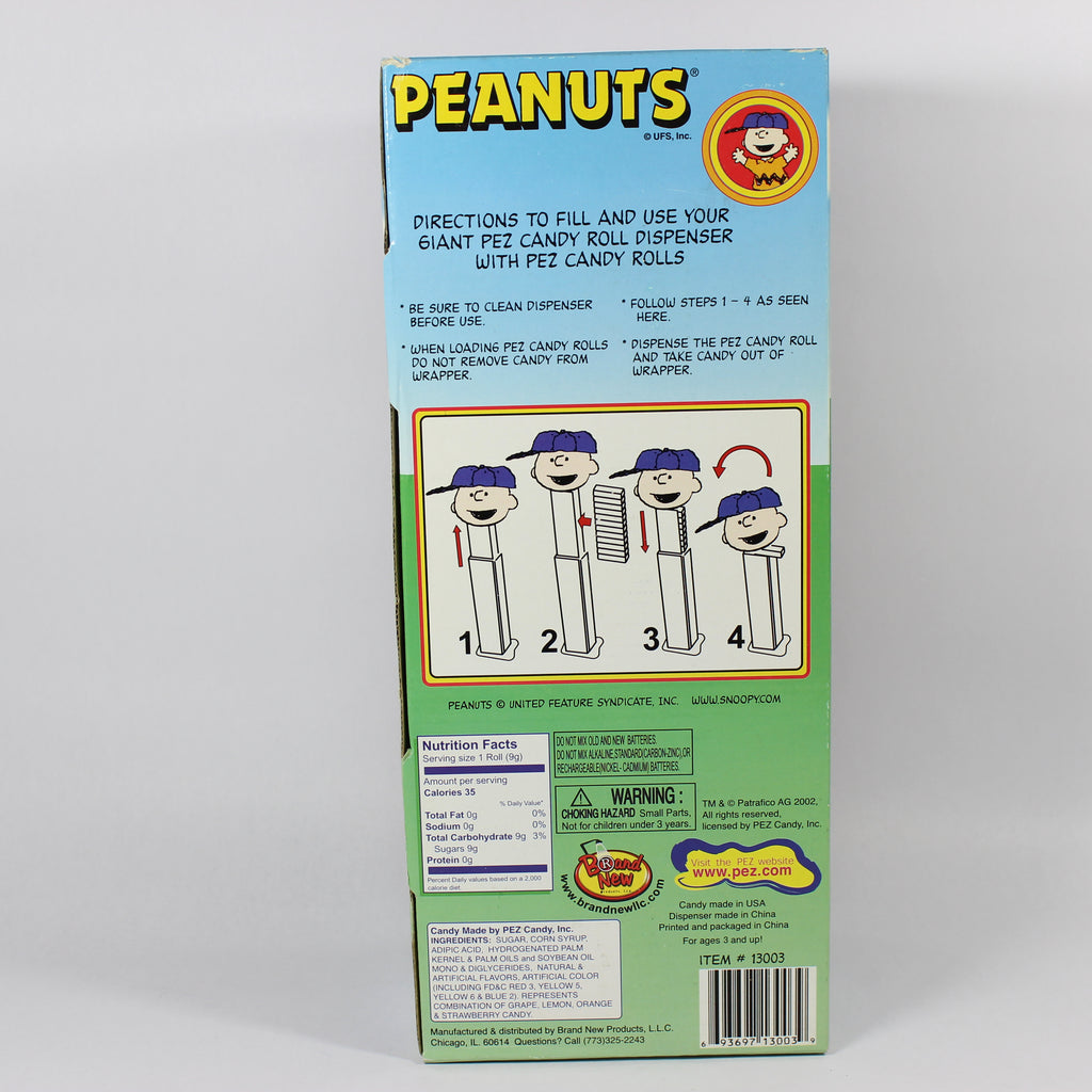 Giant Musical Pez Candy Roll Dispenser - Charlie Brown (2002) - Image 2