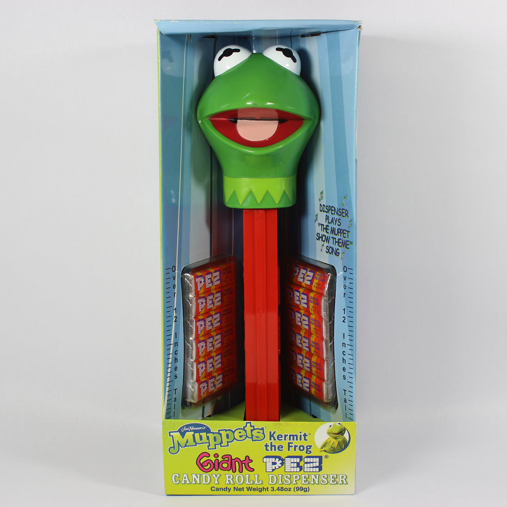 Giant Musical Pez Candy Roll Dispenser - Kermit the Frog (2003)