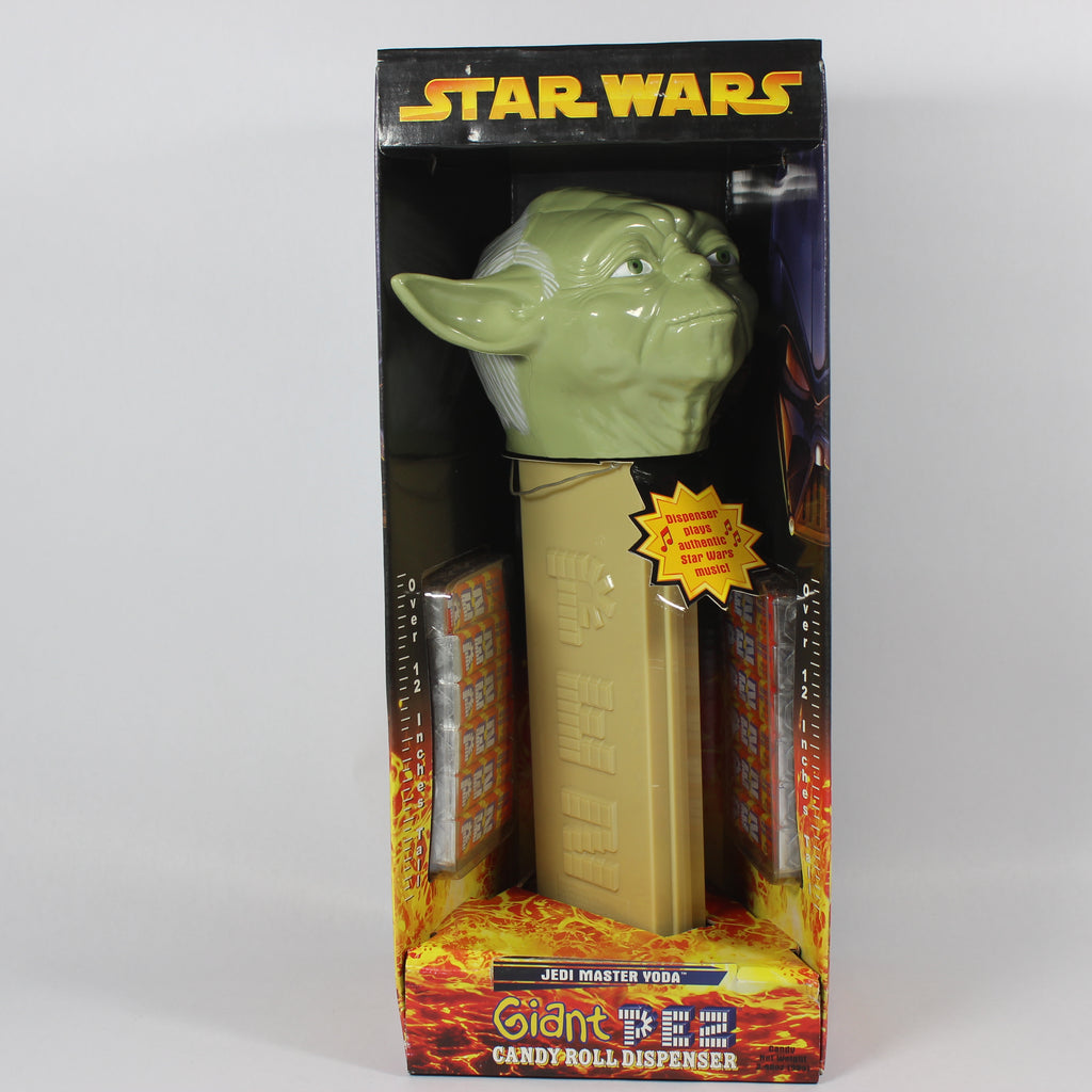 Giant Musical Pez Candy Roll Dispenser - Jedi Master Yoda (2005)