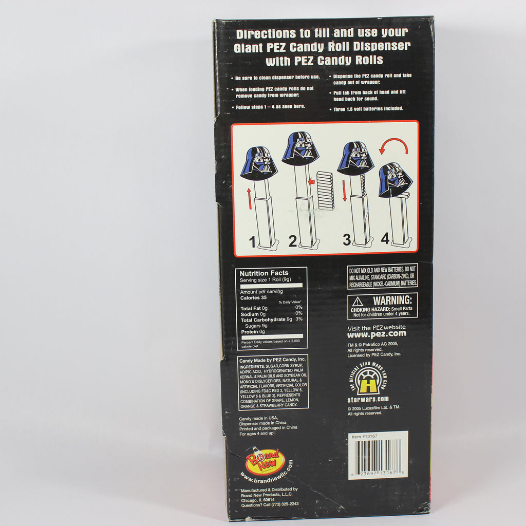 Giant Musical Pez Candy Roll Dispenser - Darth Vader (2005) - Image 2