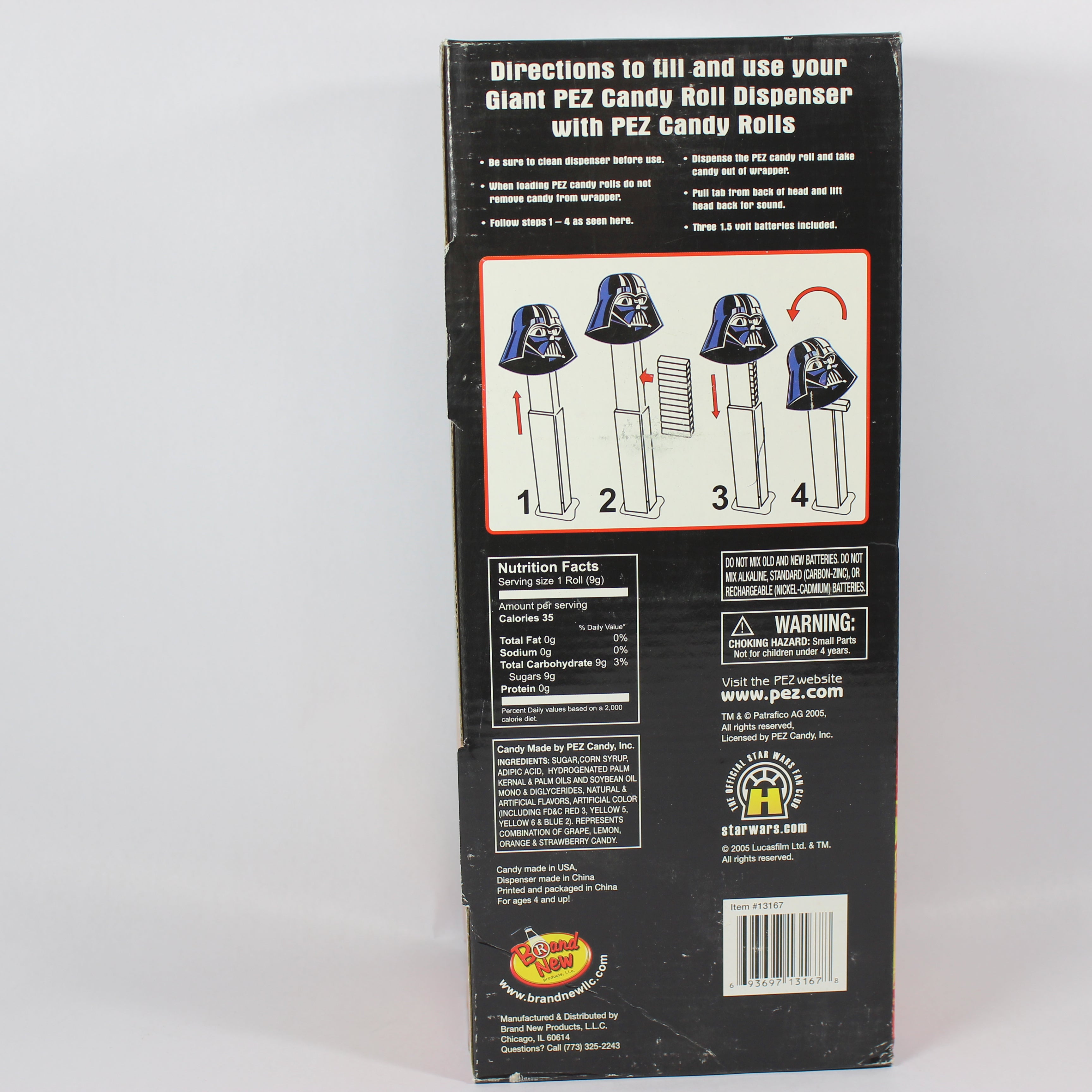 Giant Musical Pez Candy Roll Dispenser - Darth Vader (2005) - Image 2