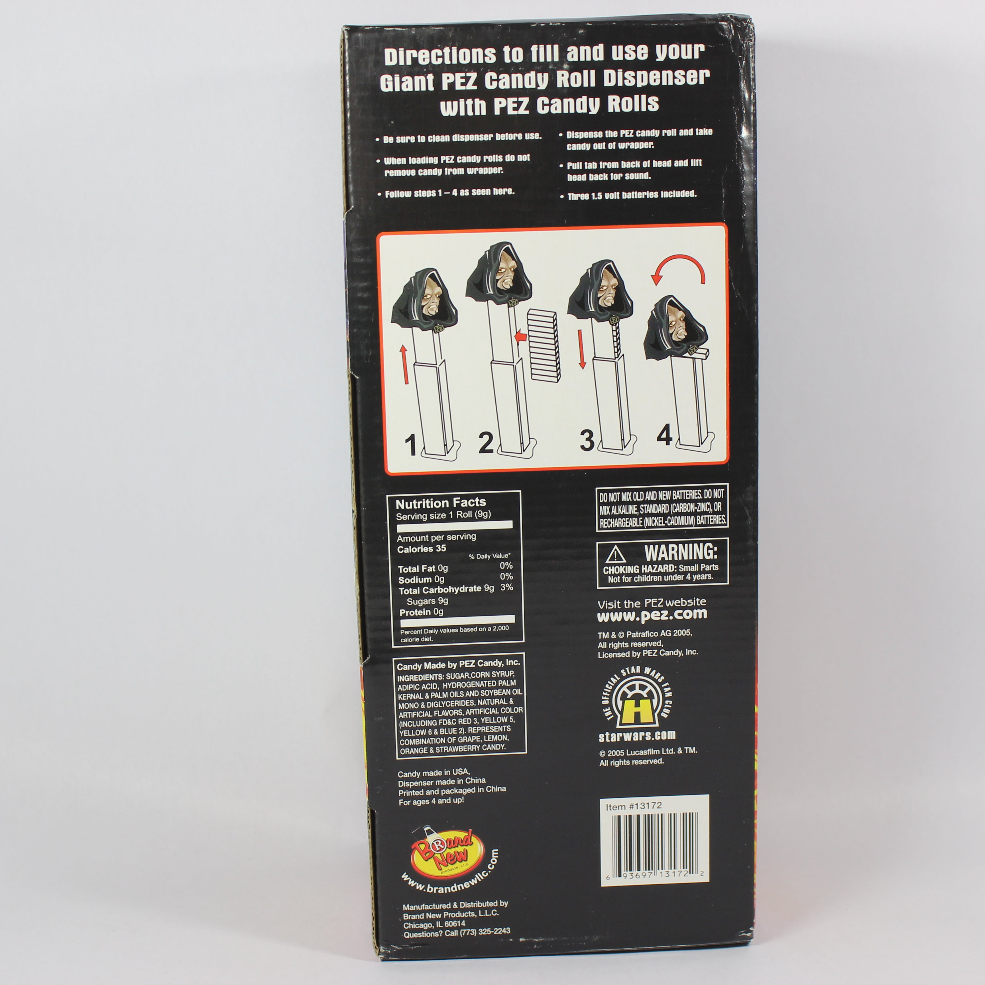 Giant Musical Pez Candy Roll Dispenser - Emperor Palpatine (2005) - Image 2