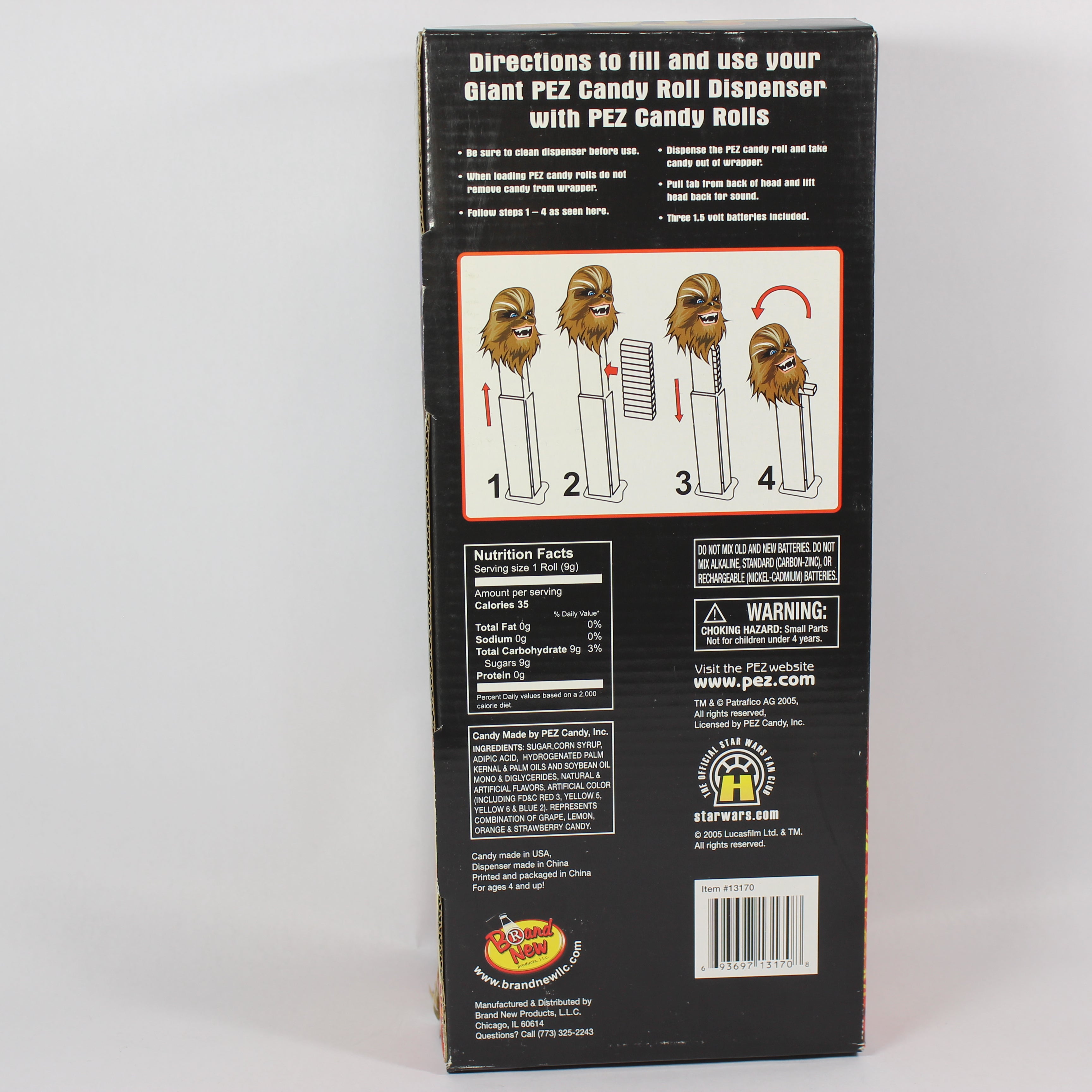 Giant Musical Pez Candy Roll Dispenser - Chewbacca (2005) - Image 2