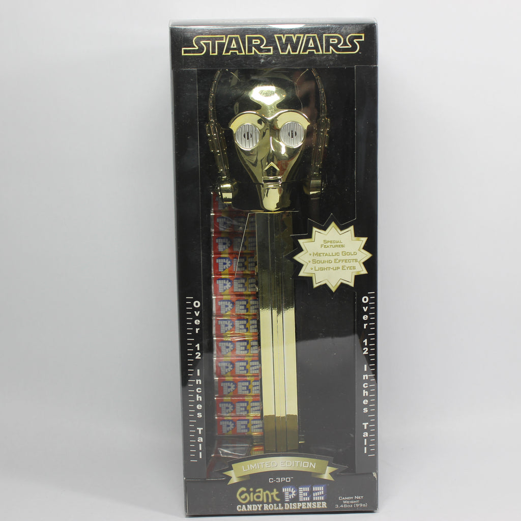 Giant Musical Pez Candy Roll Dispenser - Gold C-3PO (2005)