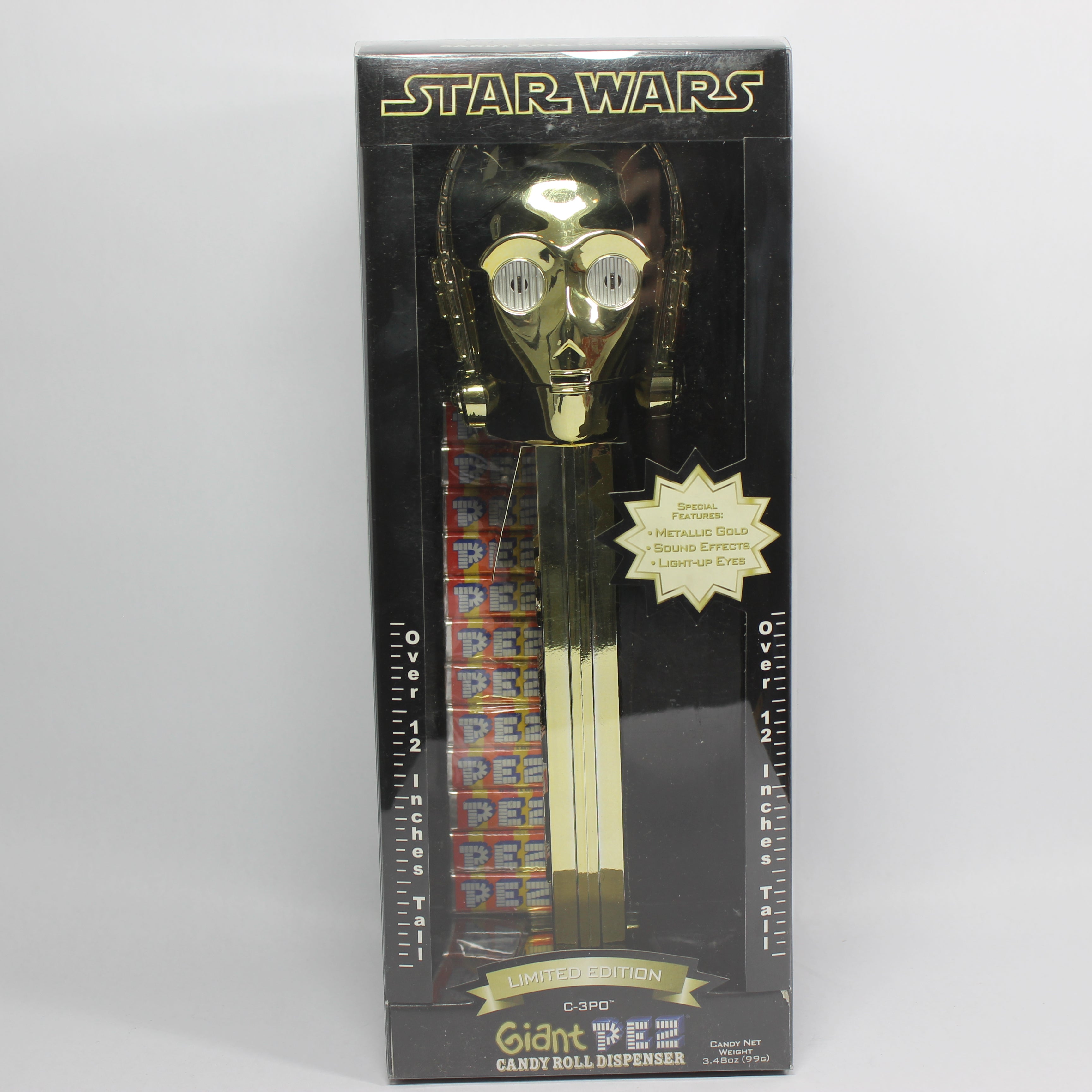 Giant Musical Pez Candy Roll Dispenser - Gold C-3PO (2005)