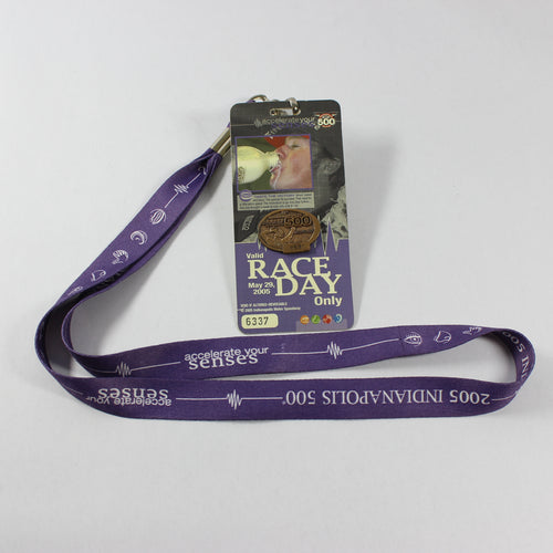 2005 Indianapolis 500 Bronze Pit Badge Lanyard