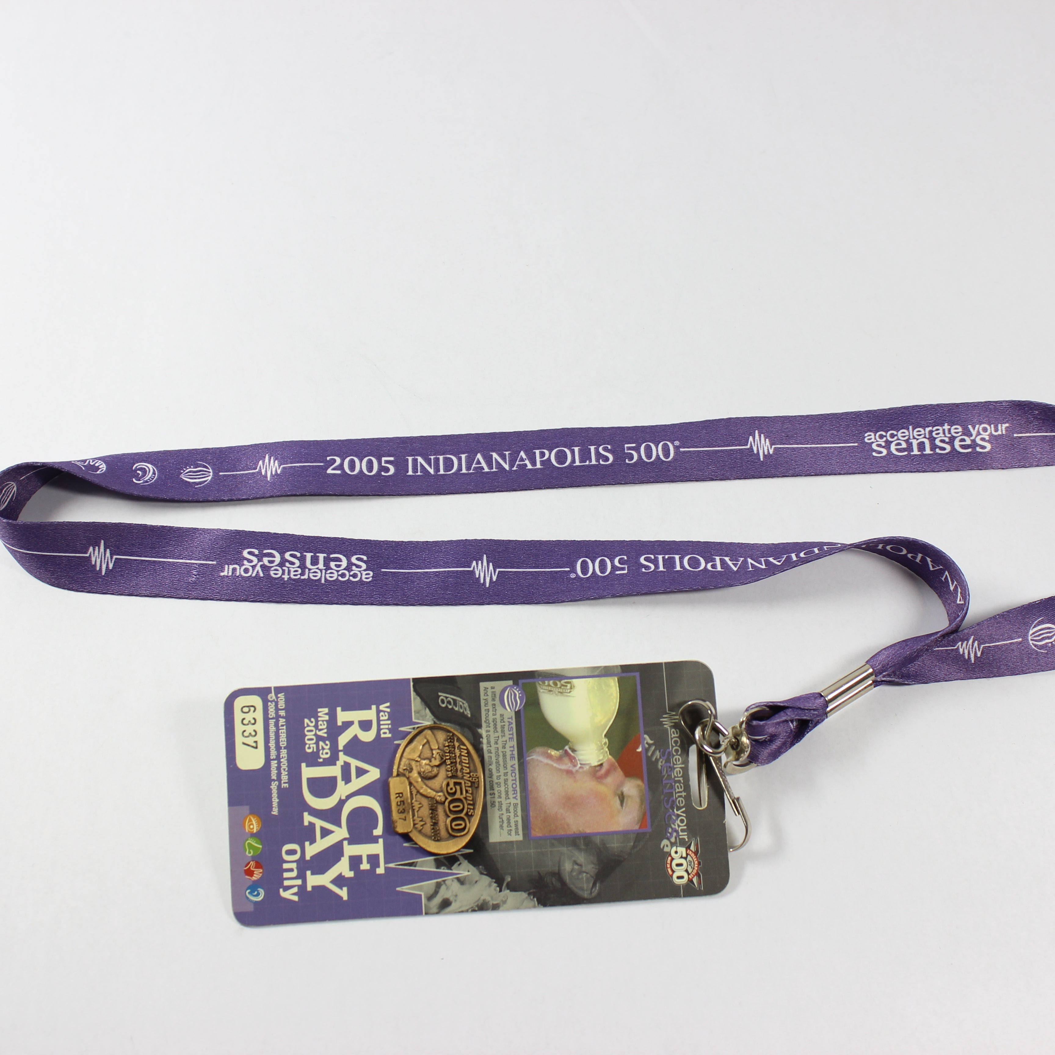 2005 Indianapolis 500 Bronze Pit Badge Lanyard - Image 4
