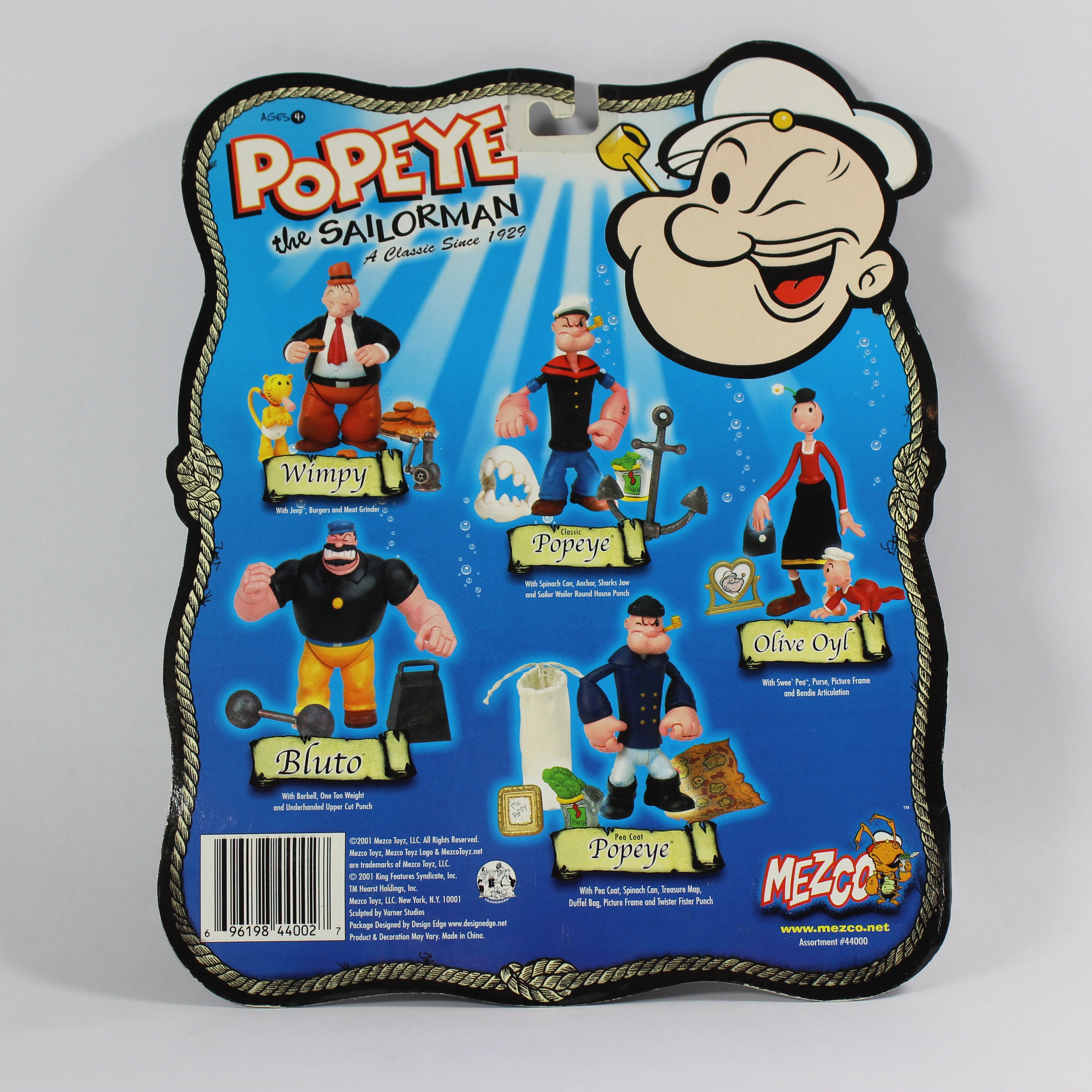 Popeye the Sailorman Action Figures - Peacoat Popeye (2001) - Image 2