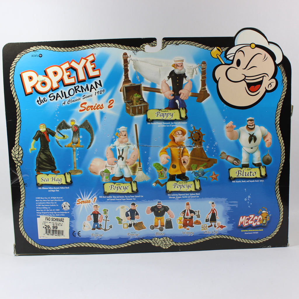 Popeye the Sailorman Action Figure Set - Black and White (2002) - Image 3