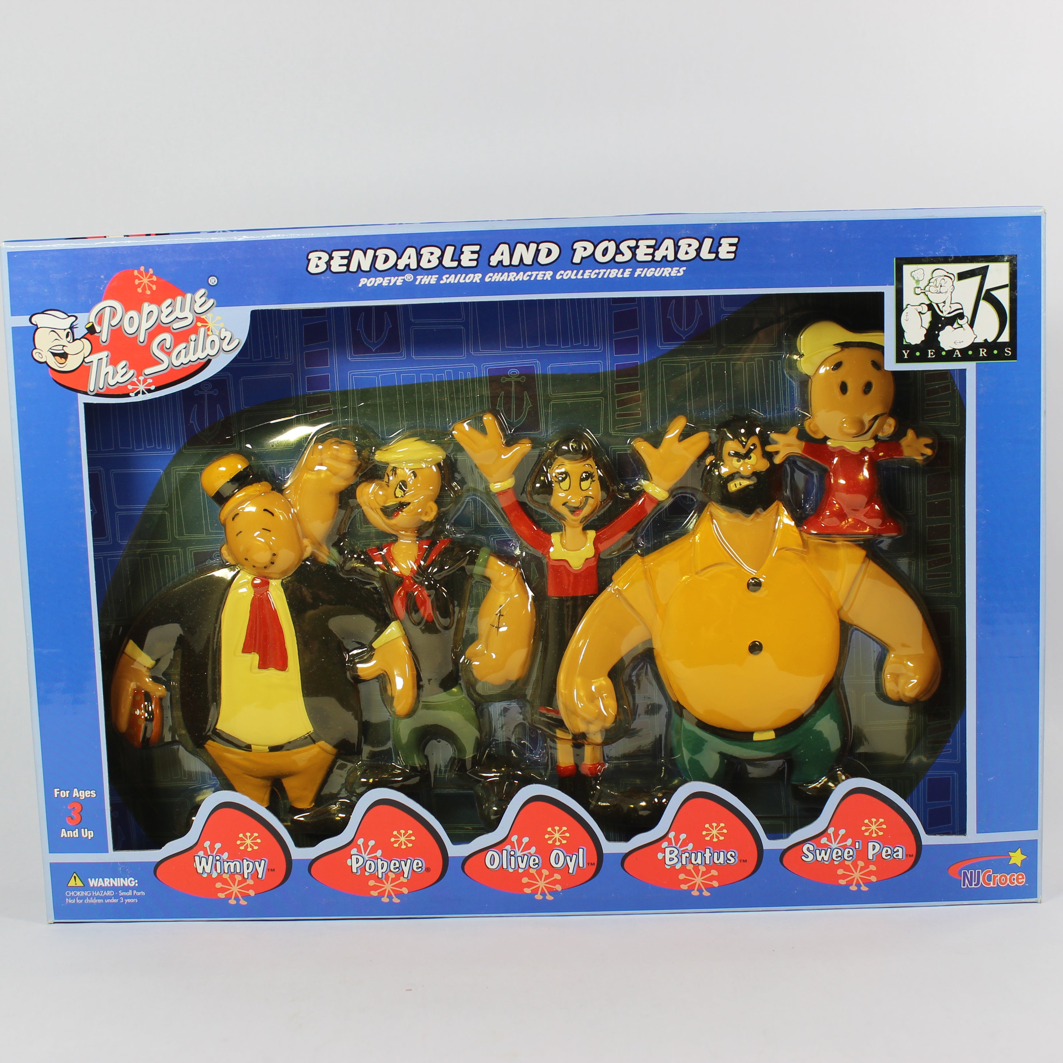 Popeye Bendable and Poseable Figures Set (2003)