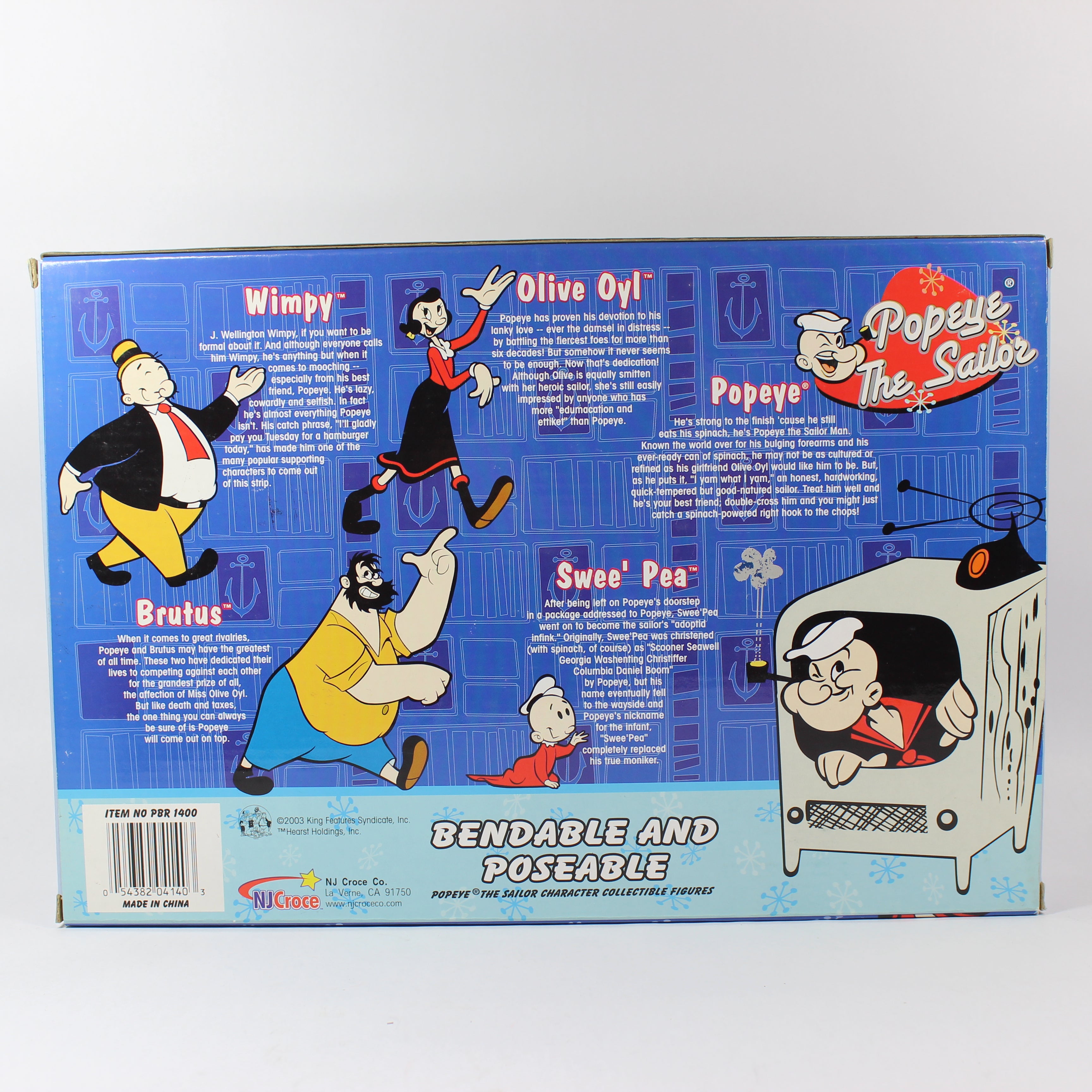Popeye Bendable and Poseable Figures Set (2003) - Image 3