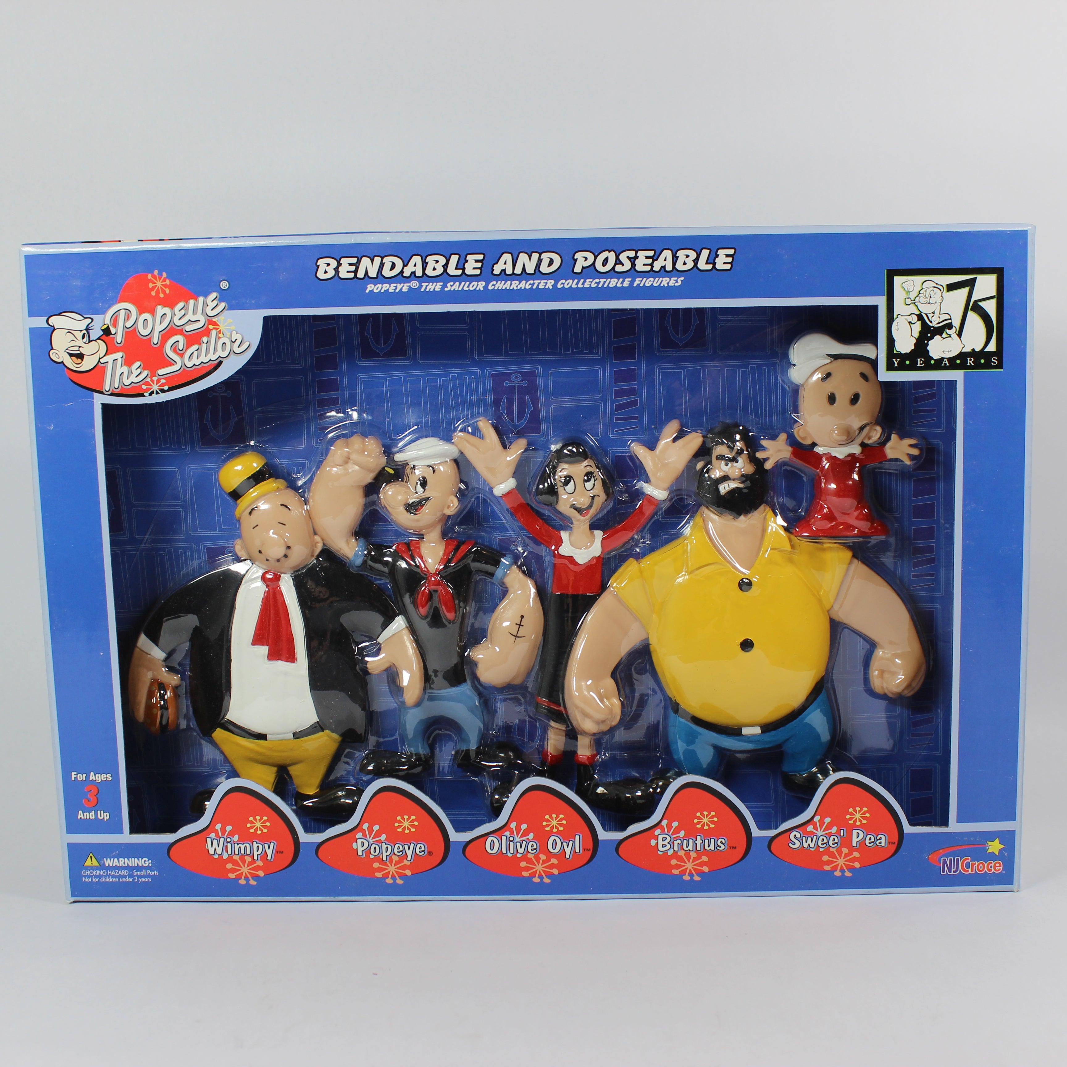 Popeye Bendable and Poseable Figures Set (2003)