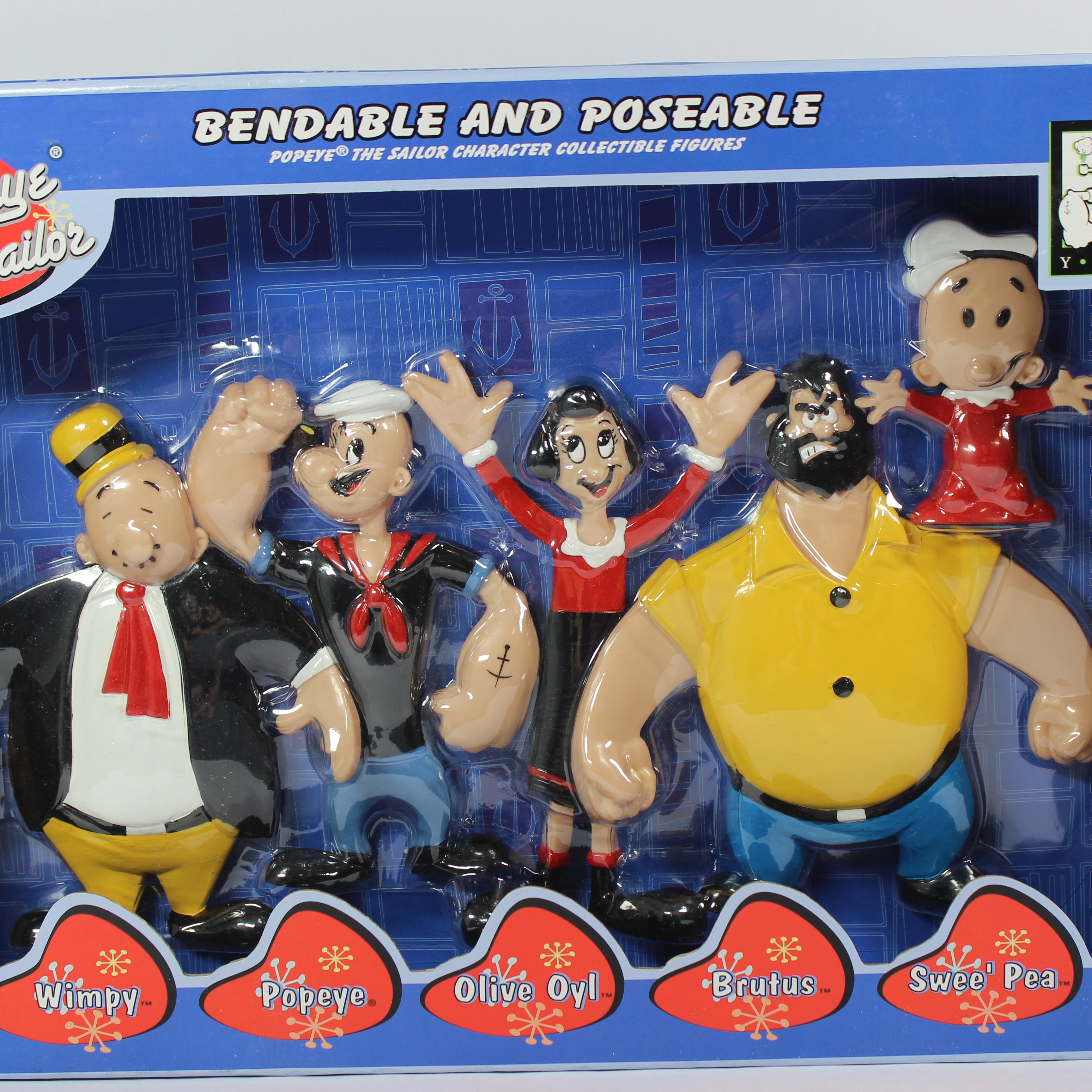 Popeye Bendable and Poseable Figures Set (2003) - Image 2