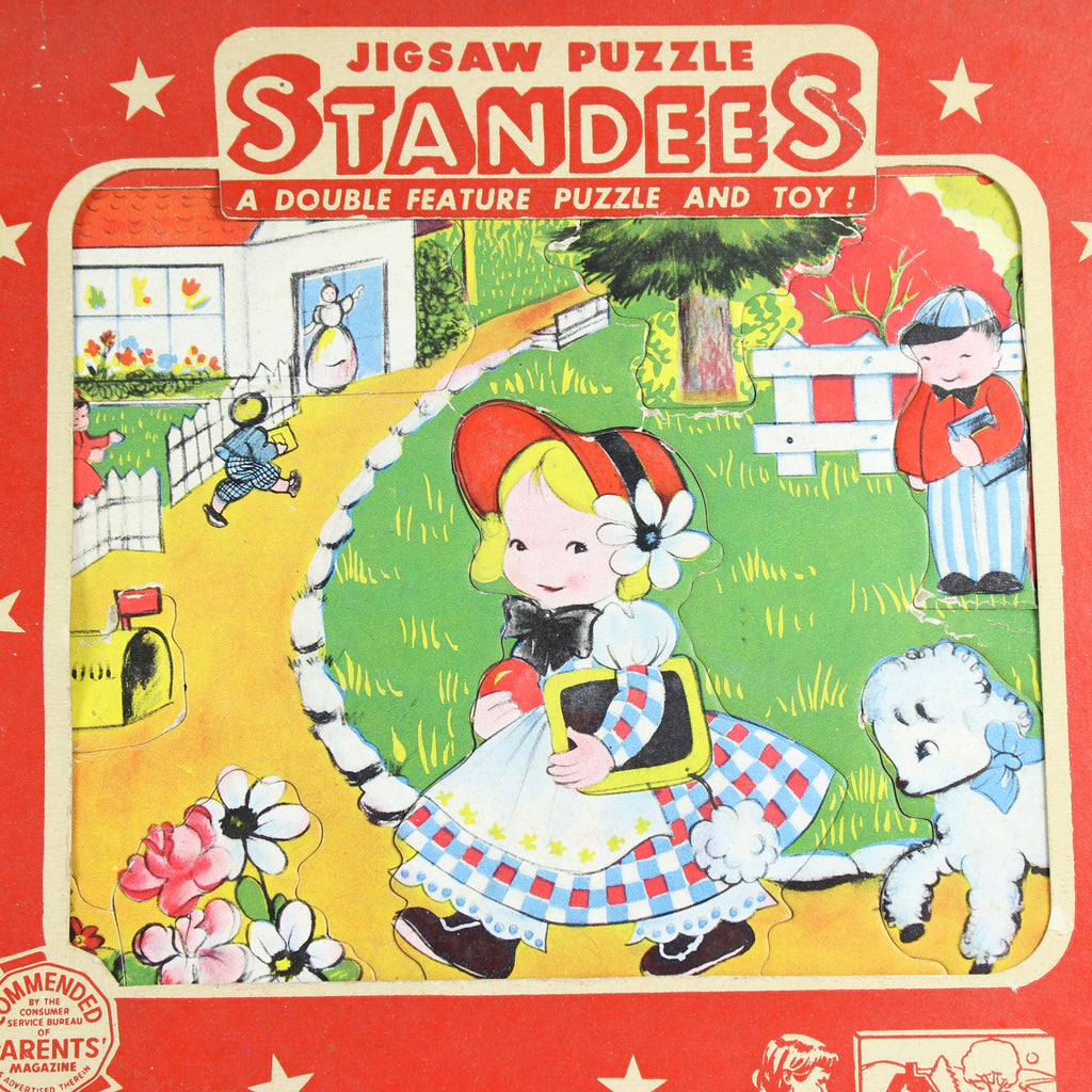 Jigsaw Puzzle Standees - Mary Had a Little Lamb (1950) - Image 3
