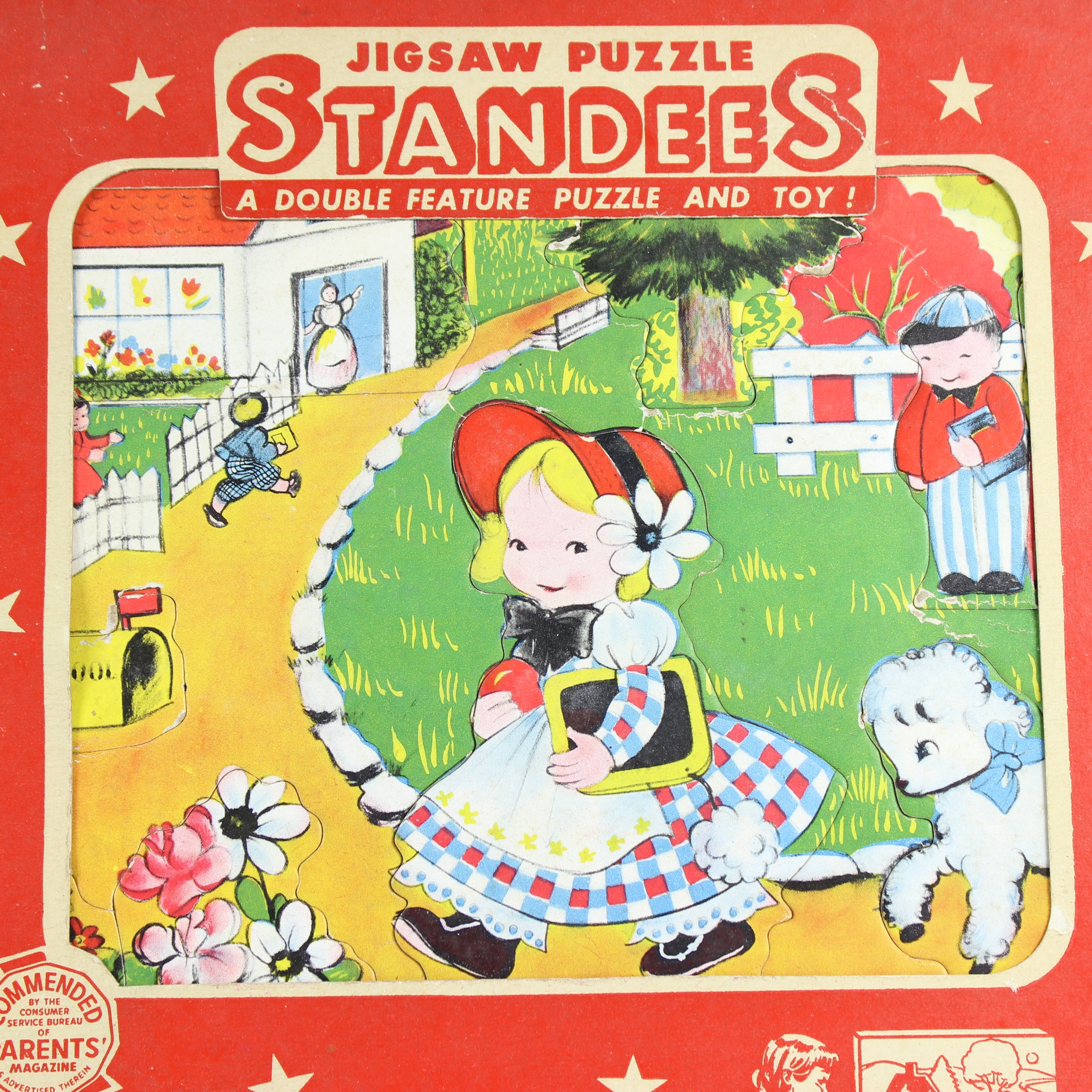 Jigsaw Puzzle Standees - Mary Had a Little Lamb (1950) - Image 3
