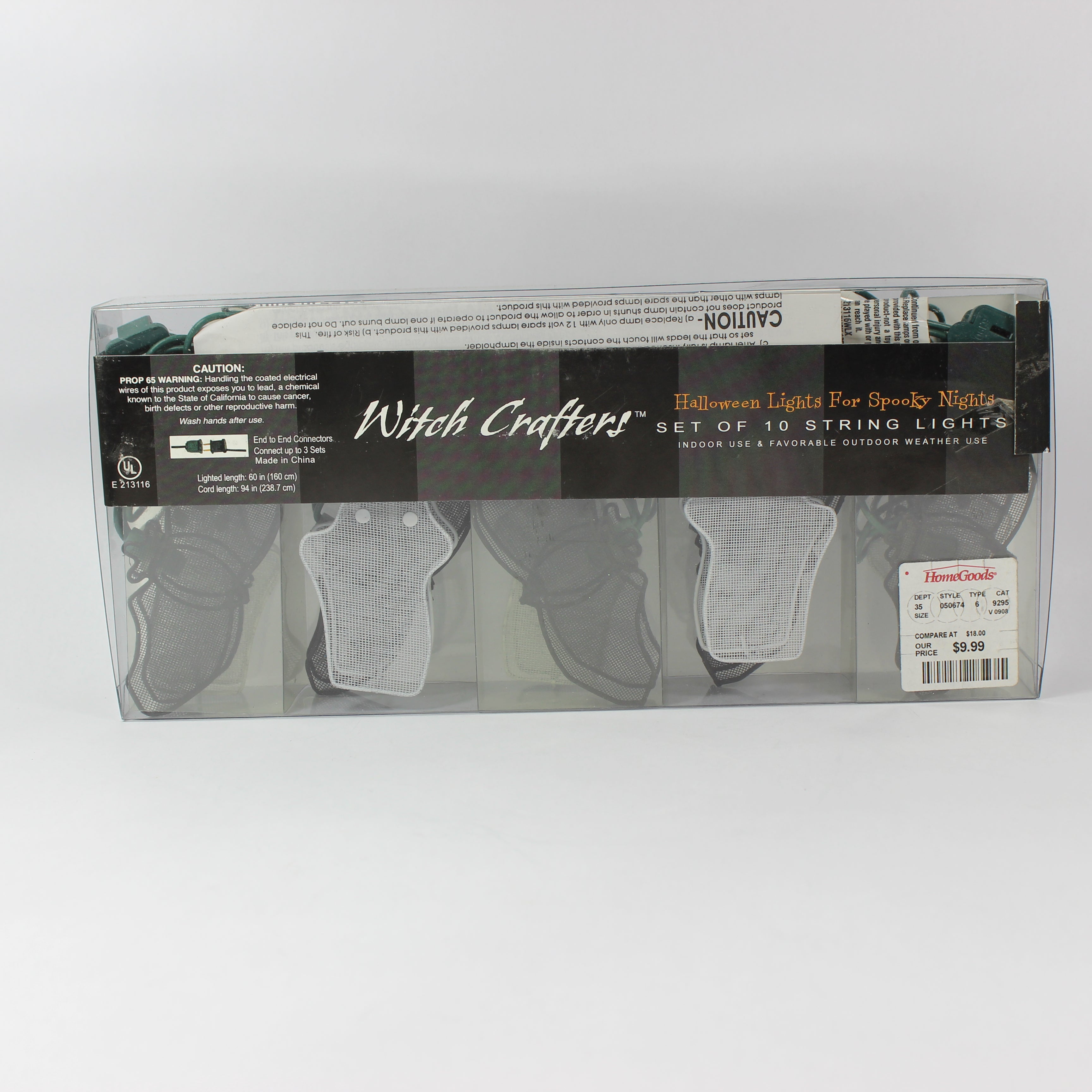 Ghost and Bat Set of 10 String Lights - Image 2