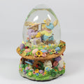 Spring Water Globe Easter Bunny - Egg Shaped Glass Dome (1990)
