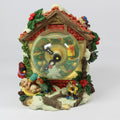 Christmas House with Elves and Clock - Side Mounted